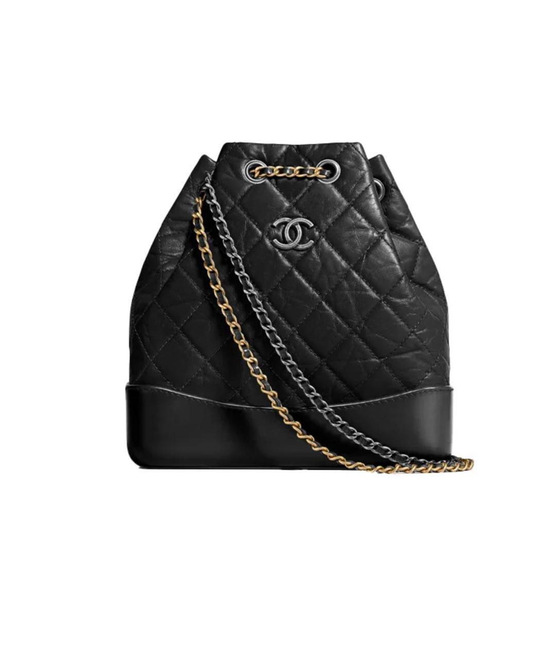 CHANEL Черный кожаный рюкзак, фото 9