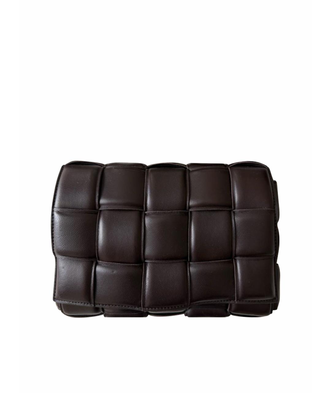 BOTTEGA VENETA Коричневая кожаная сумка через плечо, фото 1