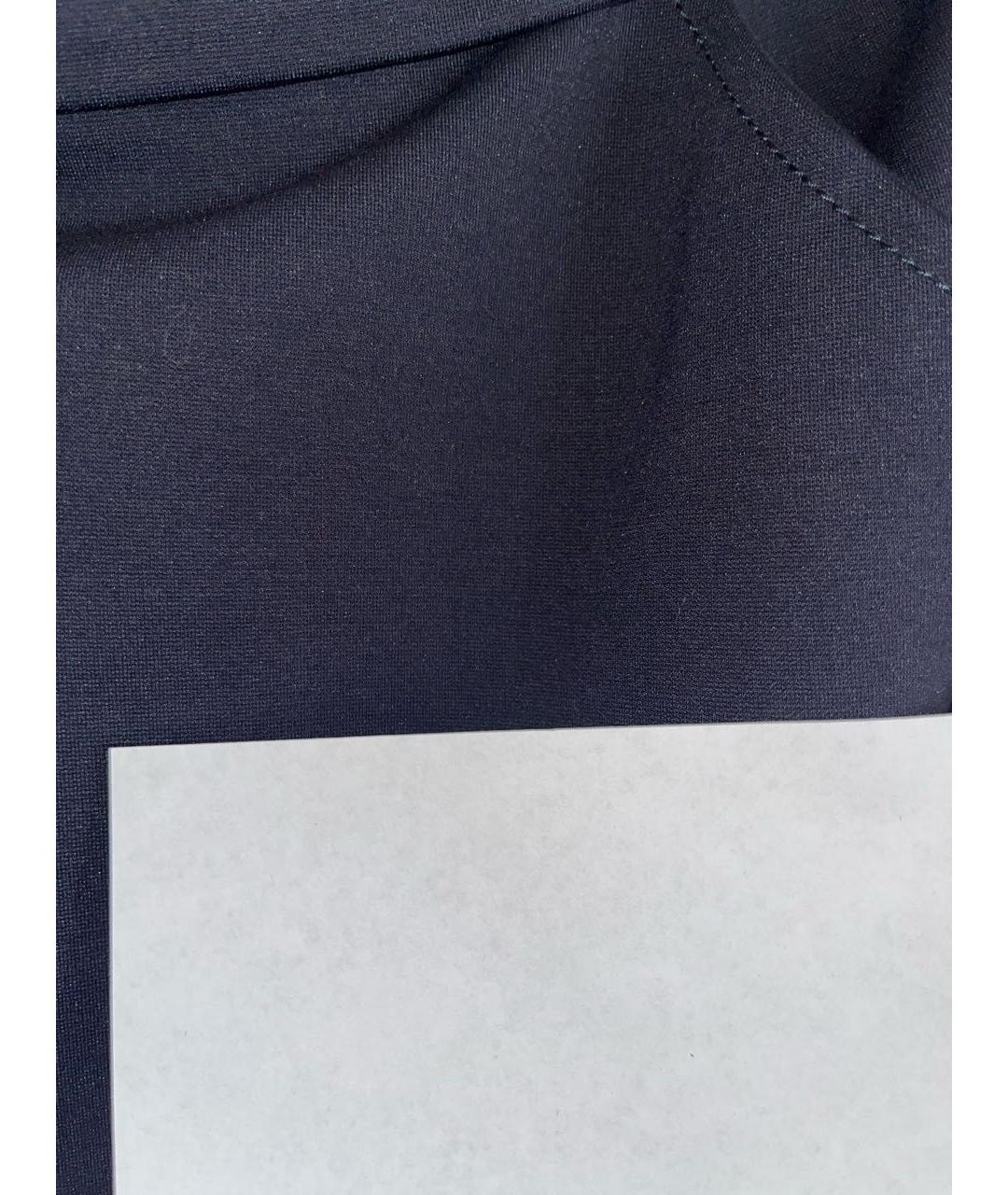 CHANEL Темно-синяя хлопковая юбка миди, фото 4