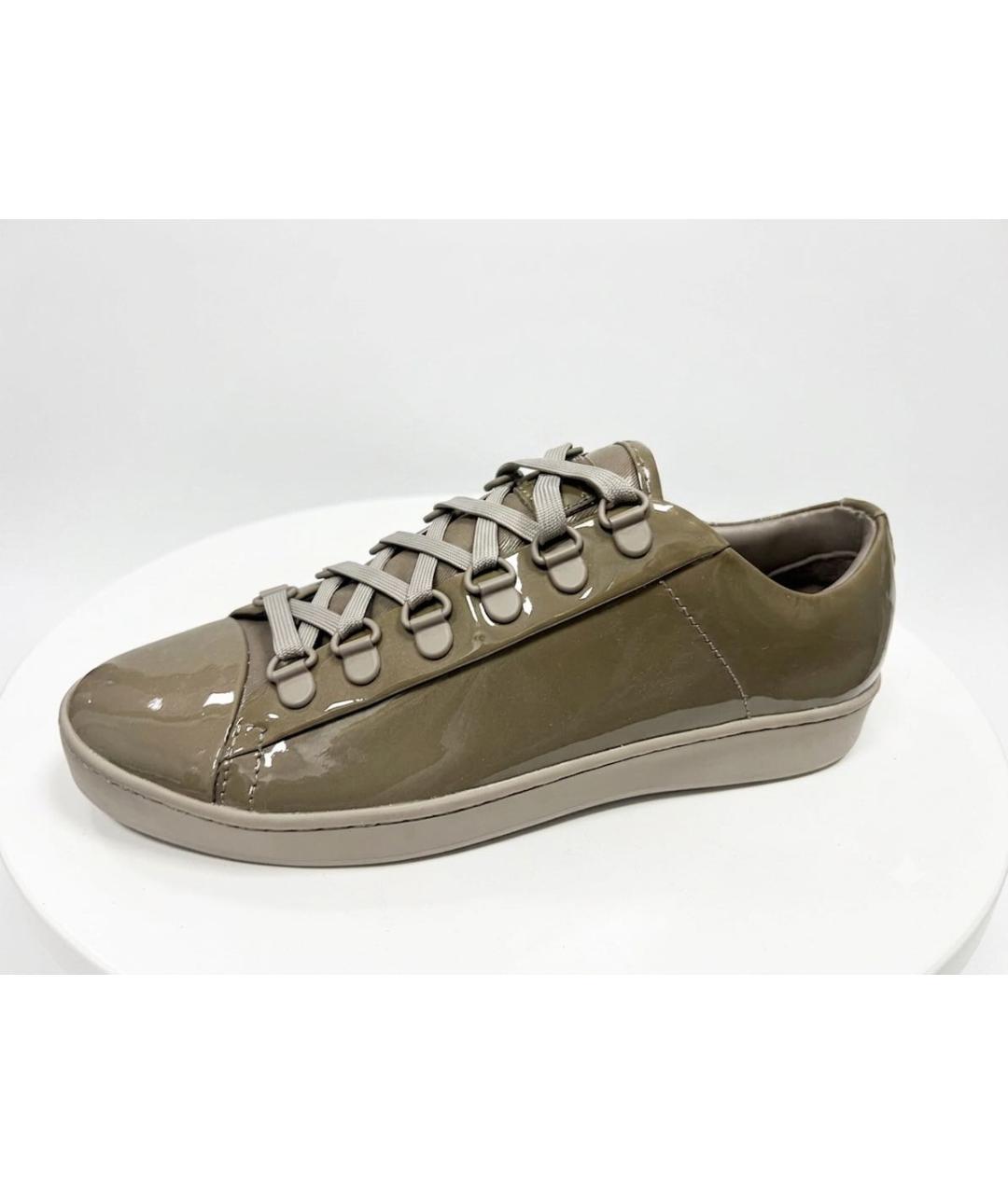 DKNY Хаки ботинки из лакированной кожи, фото 7