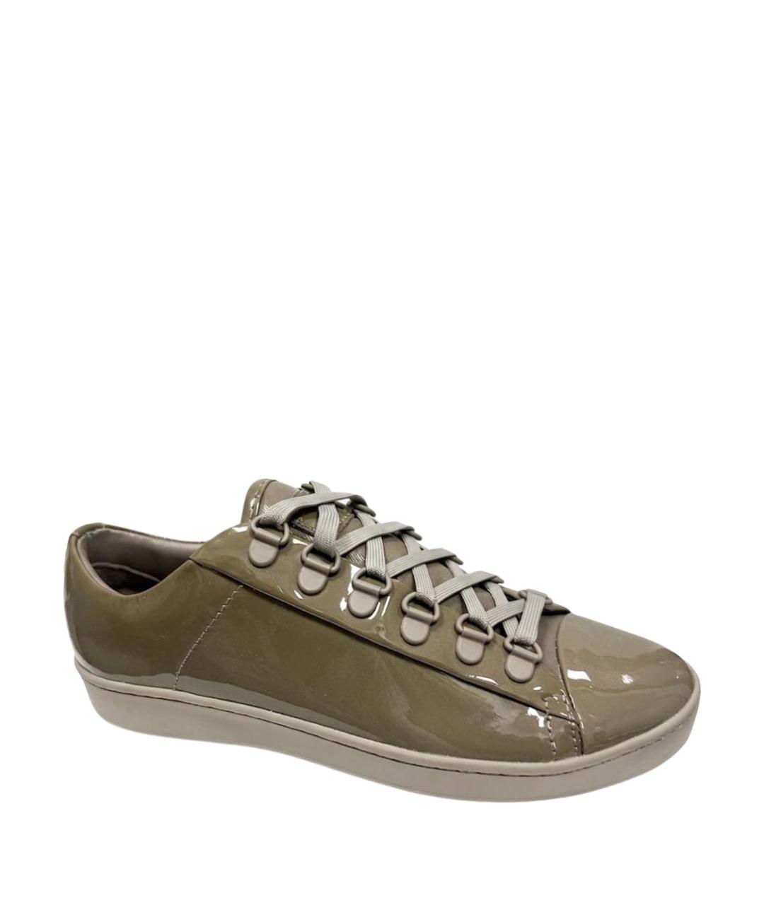 DKNY Хаки ботинки из лакированной кожи, фото 1
