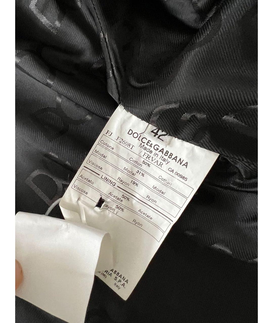 DOLCE&GABBANA Черный жакет/пиджак, фото 4