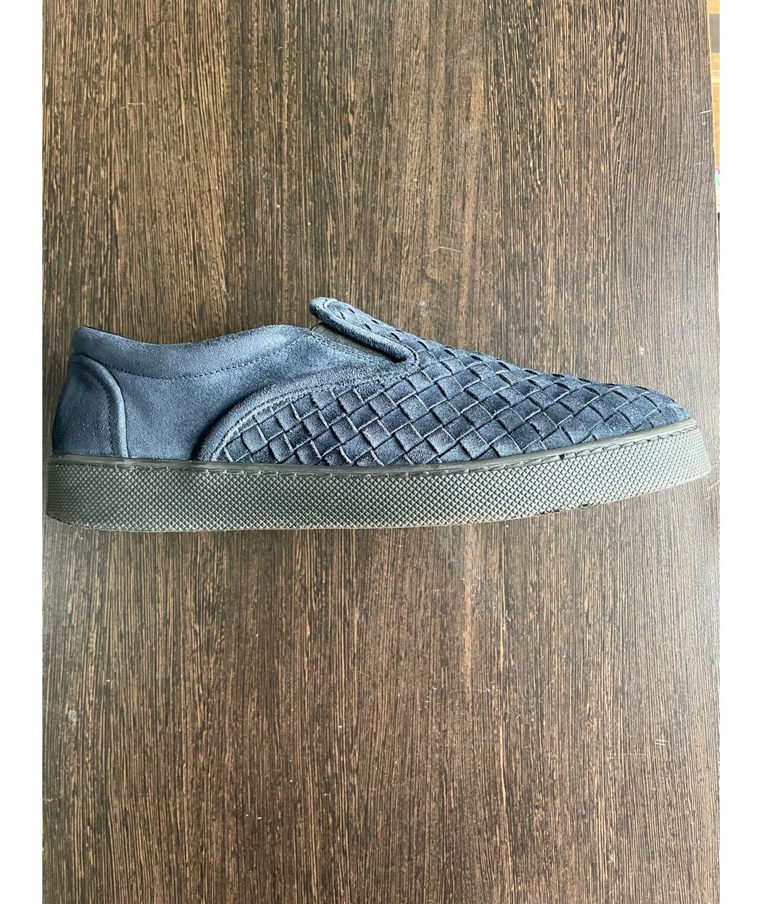 BOTTEGA VENETA Темно-синие замшевые лоферы, фото 6
