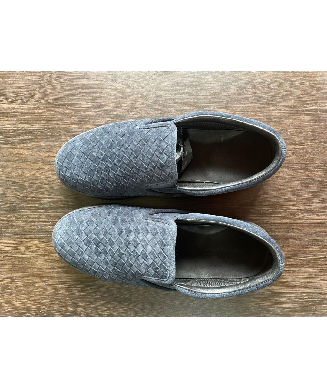 BOTTEGA VENETA Темно-синие замшевые лоферы, фото 3