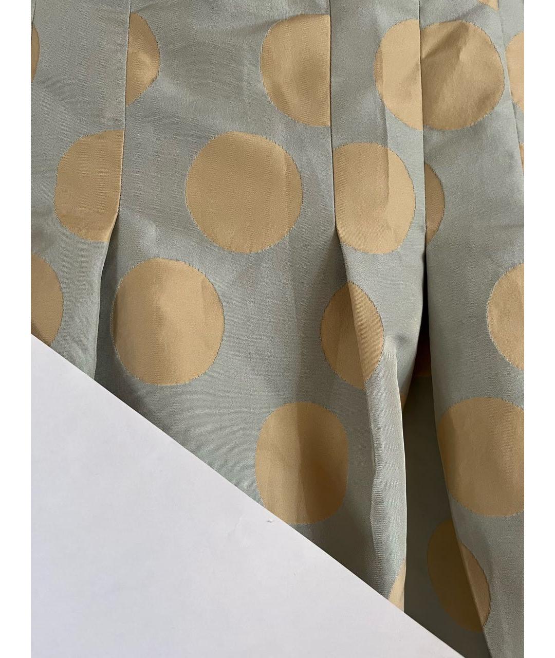 MOSCHINO Голубая хлопковая юбка миди, фото 4