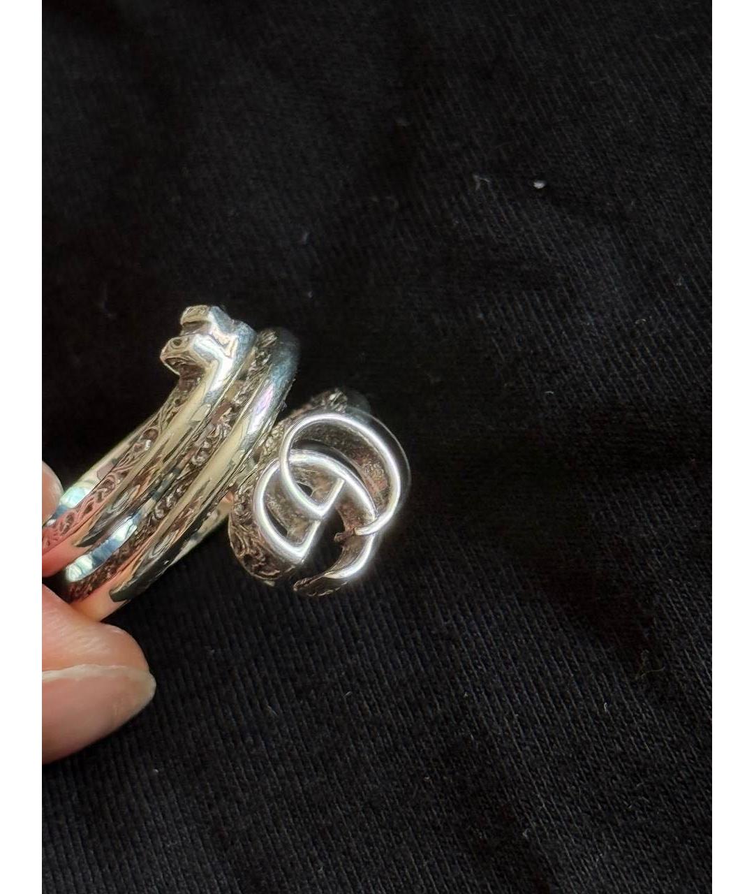 GUCCI Серебряное серебряное кольцо, фото 2