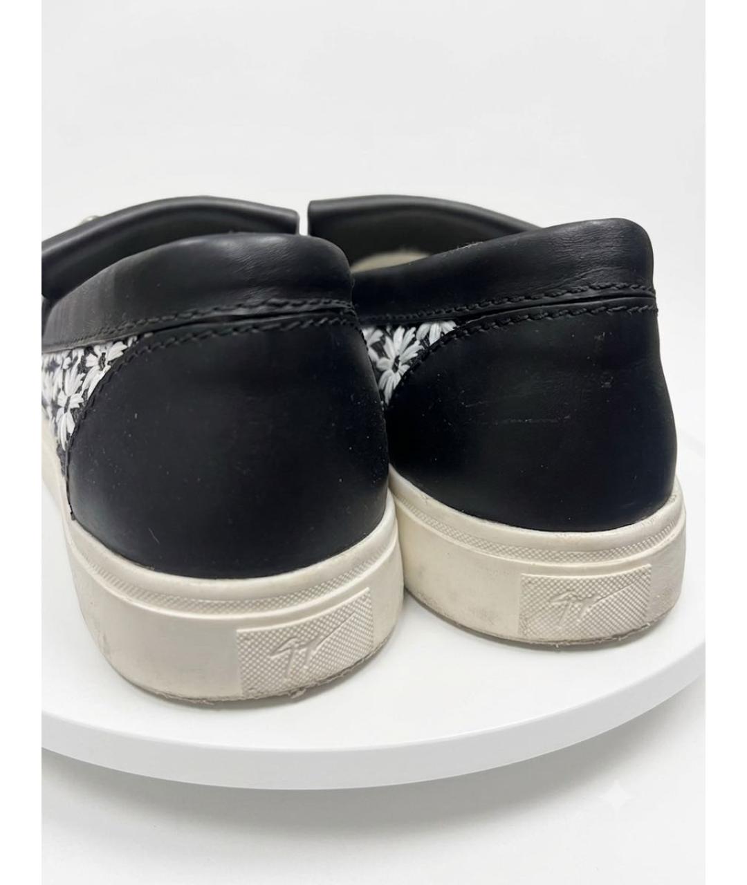 GIUSEPPE ZANOTTI DESIGN Черные кожаные ботинки, фото 4