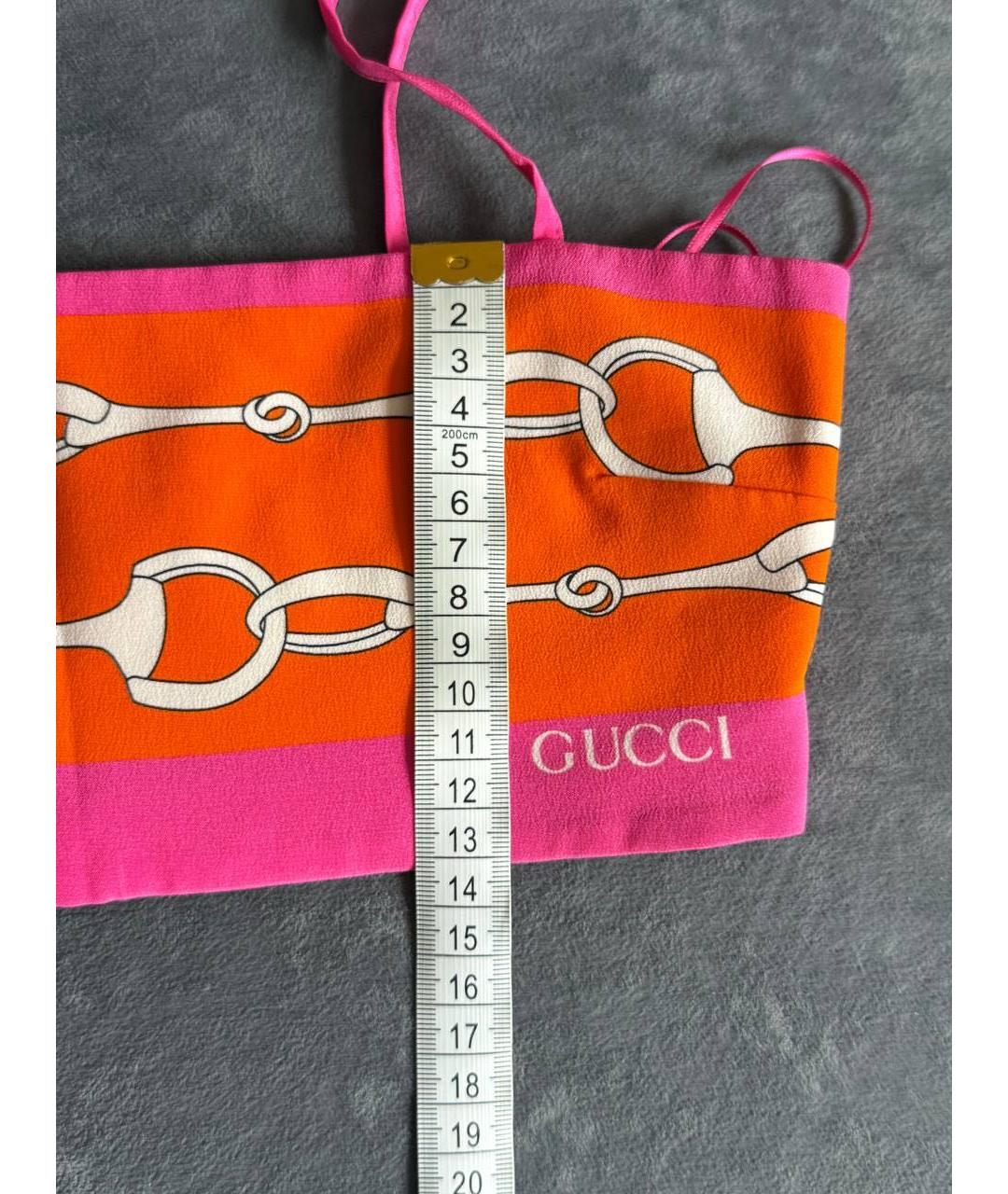GUCCI Шелковая футболка, фото 3
