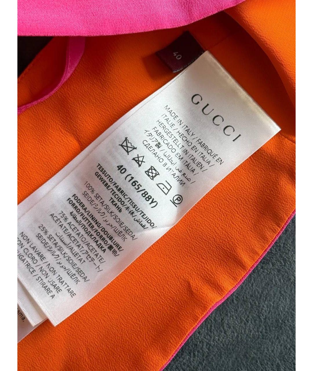 GUCCI Шелковая футболка, фото 6
