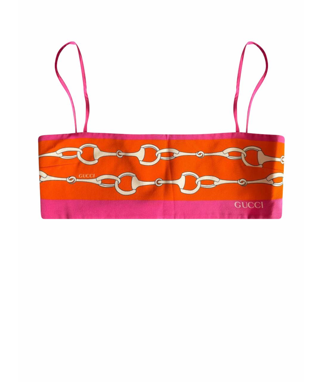 GUCCI Шелковая футболка, фото 1
