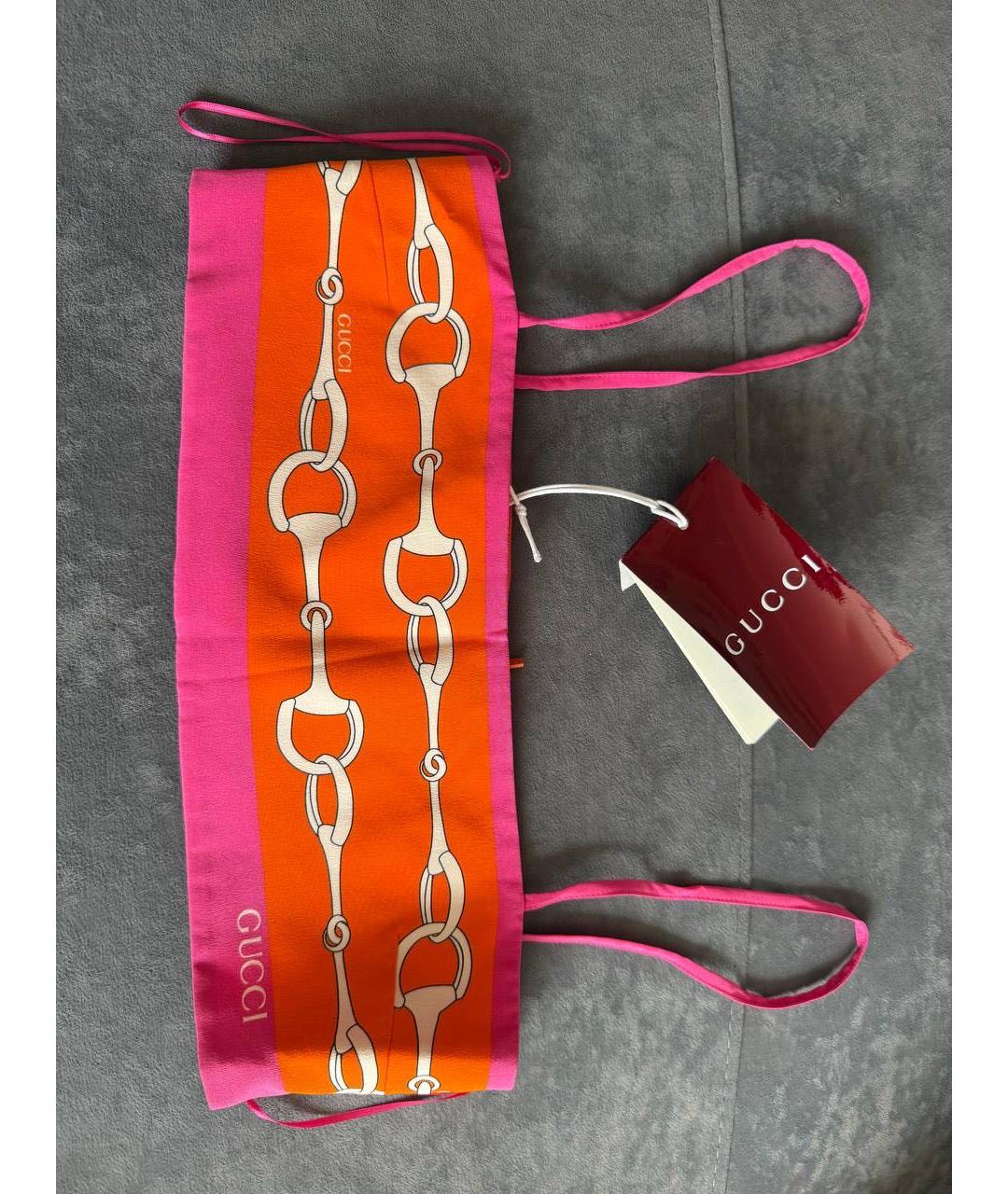 GUCCI Шелковая футболка, фото 2