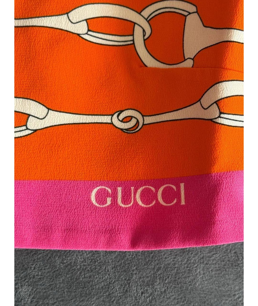 GUCCI Шелковая футболка, фото 5
