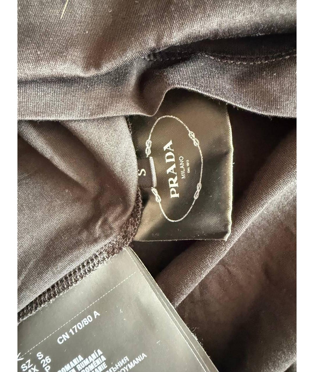 PRADA Черная футболка, фото 4