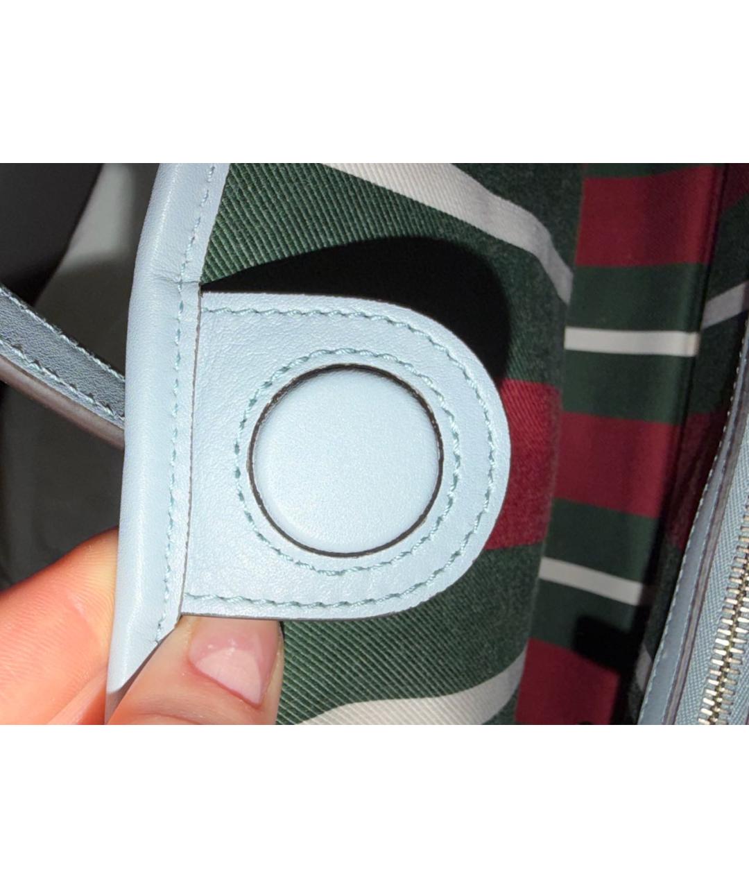 GUCCI Голубая канва сумка тоут, фото 7