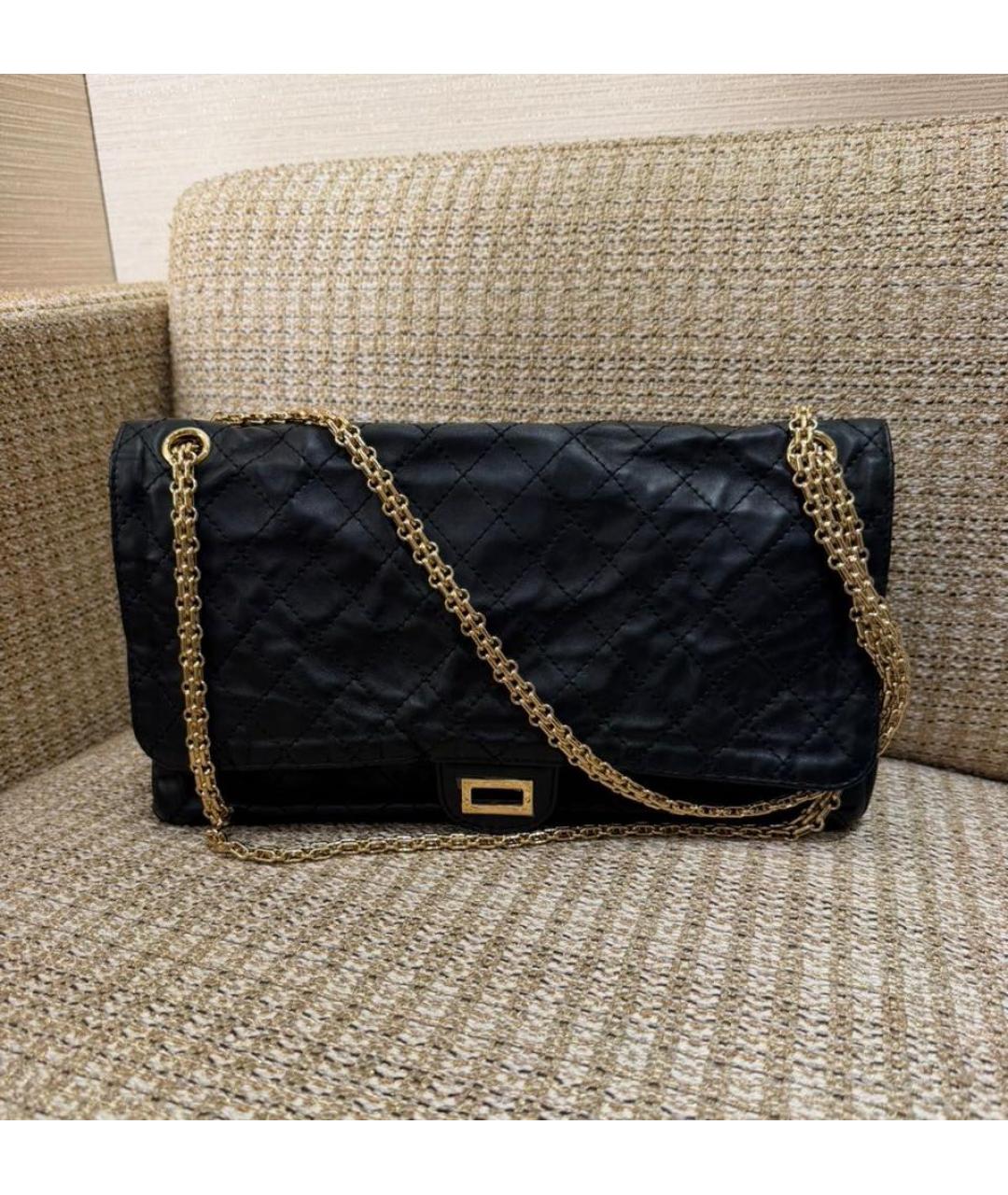 CHANEL Черная кожаная сумка через плечо, фото 4