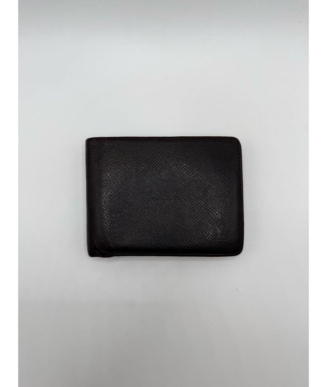LOUIS VUITTON Бордовый кожаный кошелек, фото 8