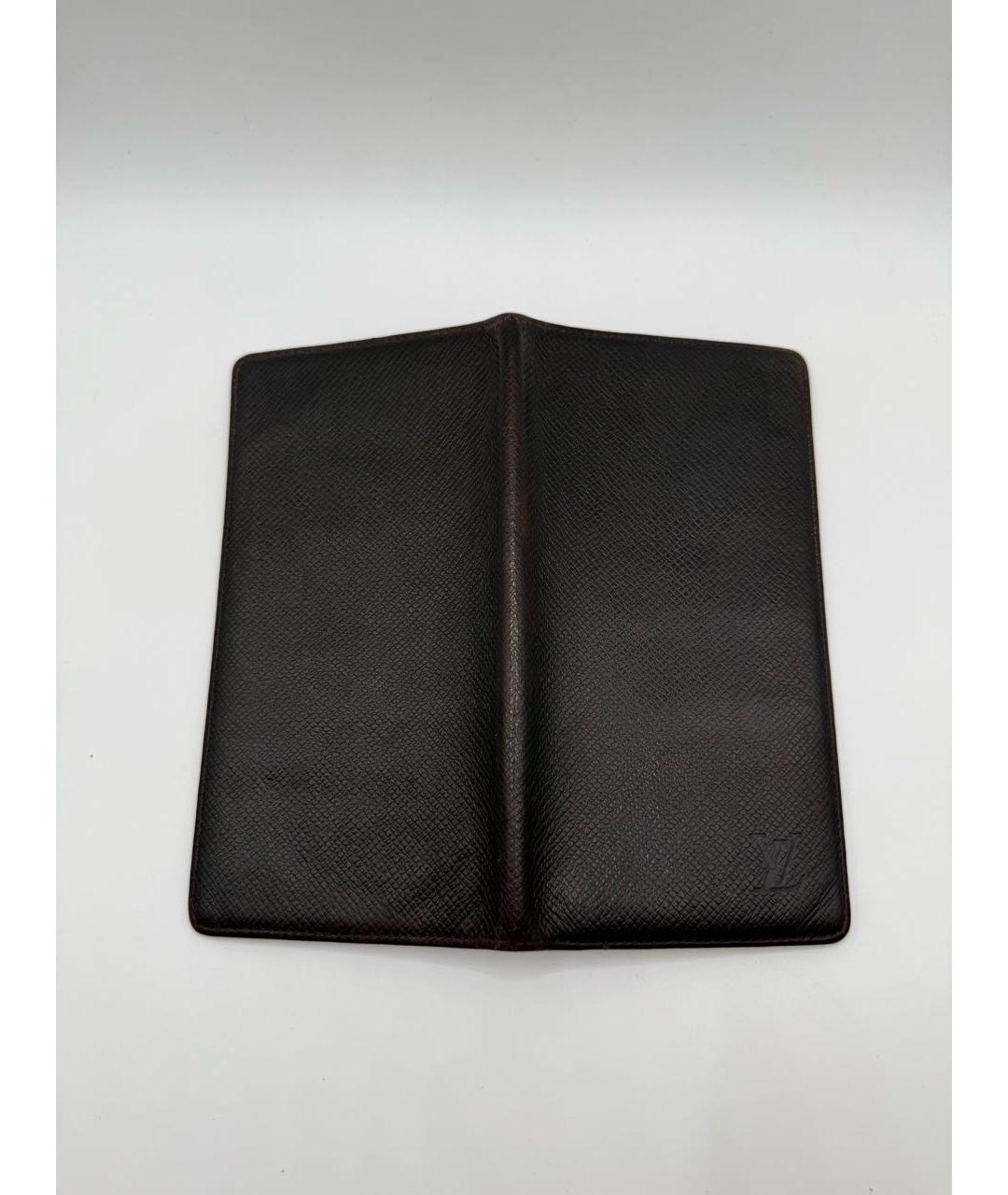 LOUIS VUITTON Бордовый кожаный кошелек, фото 4