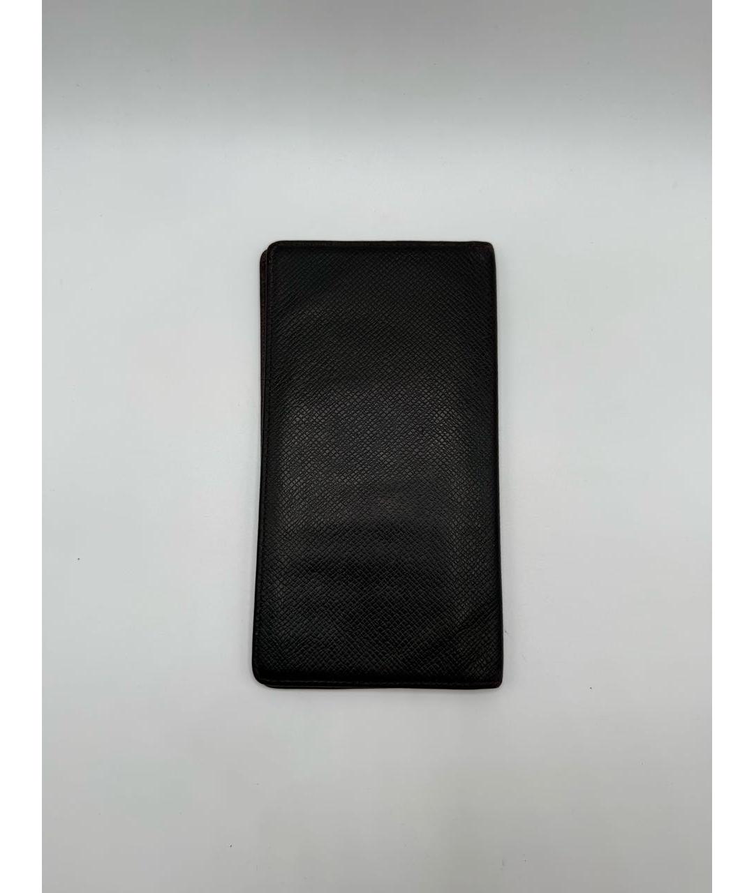 LOUIS VUITTON Бордовый кожаный кошелек, фото 2