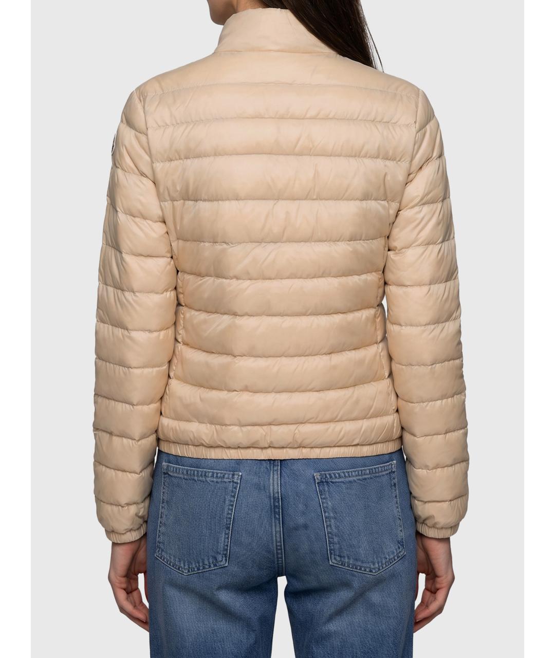 MONCLER Бежевая полиамидовая куртка, фото 2