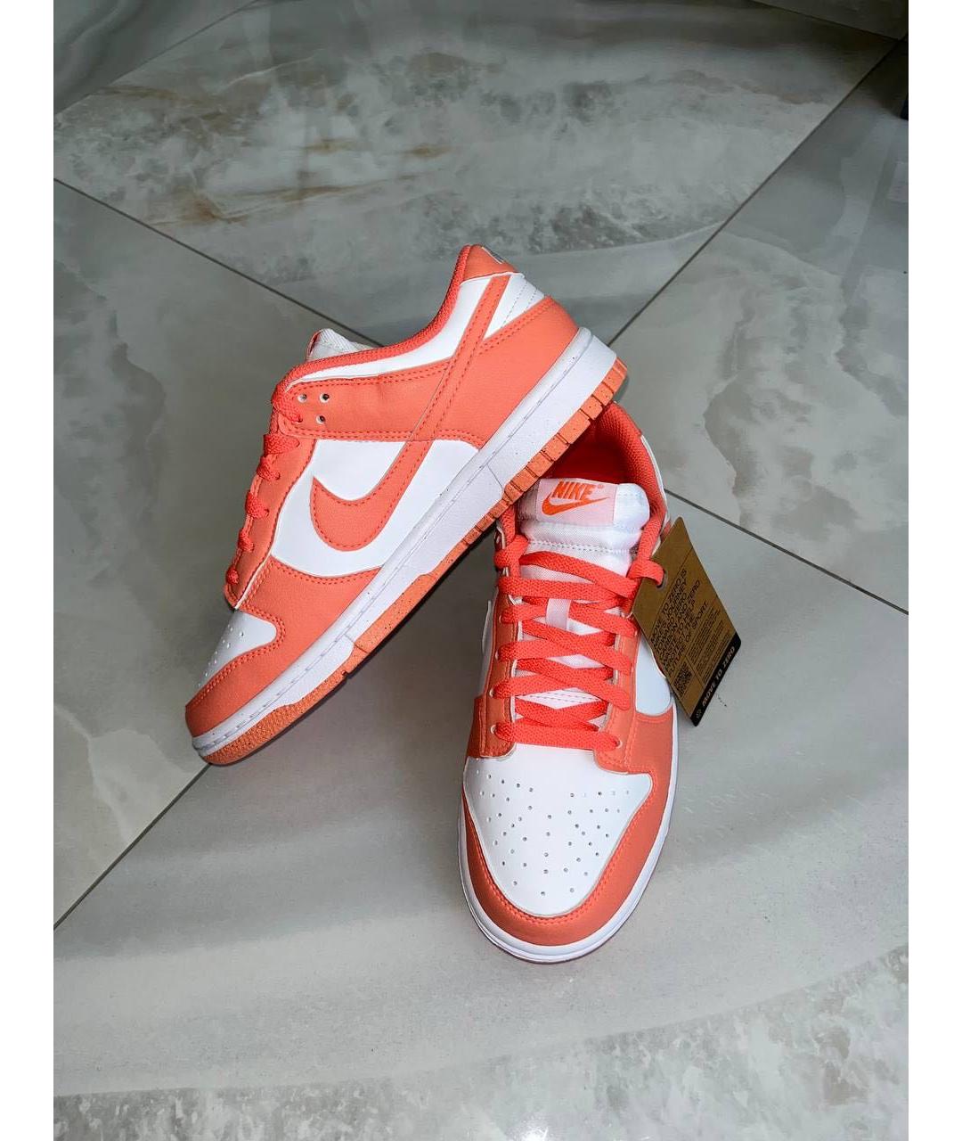 NIKE Оранжевые кожаные кроссовки, фото 8