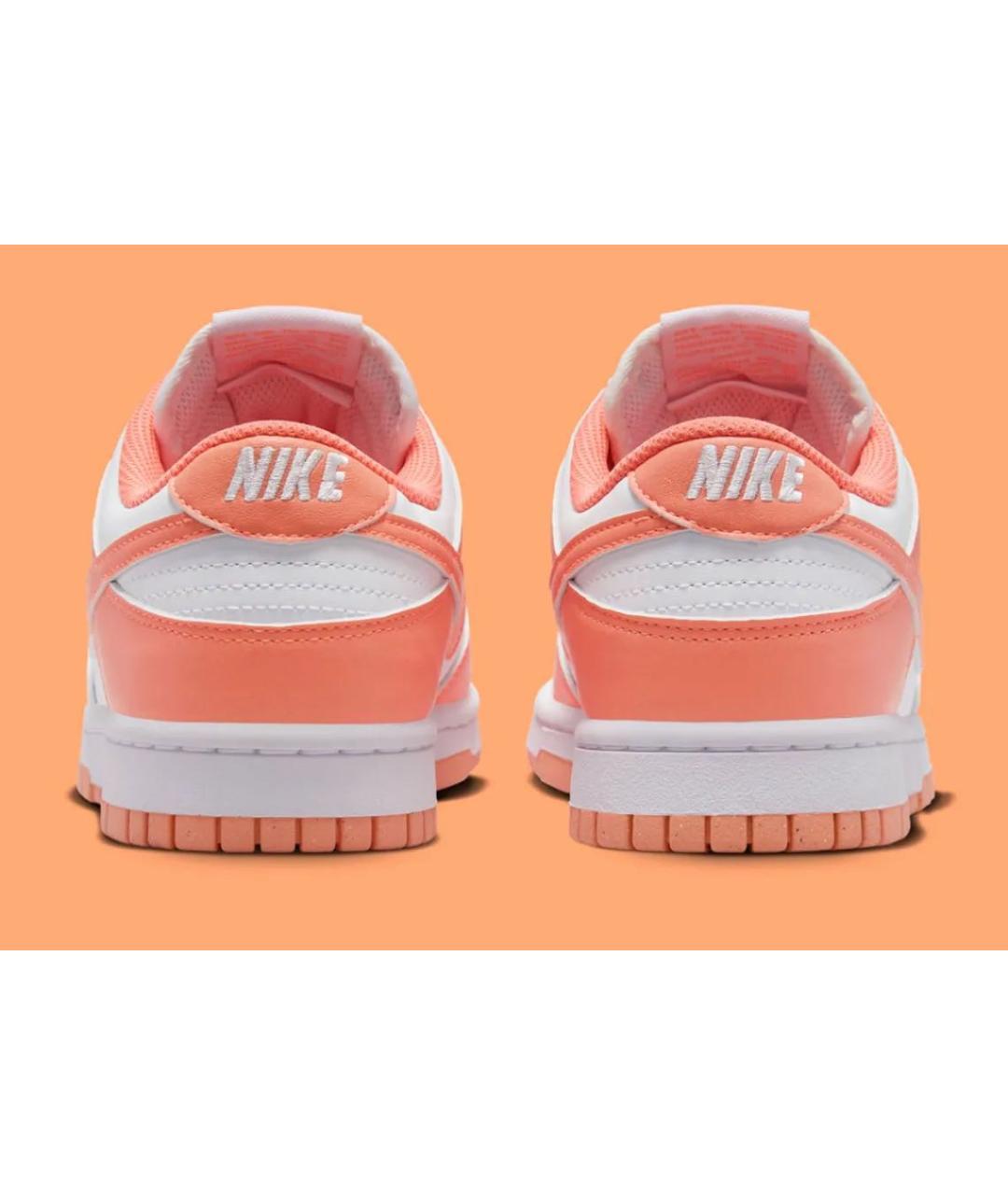 NIKE Оранжевые кожаные кроссовки, фото 4