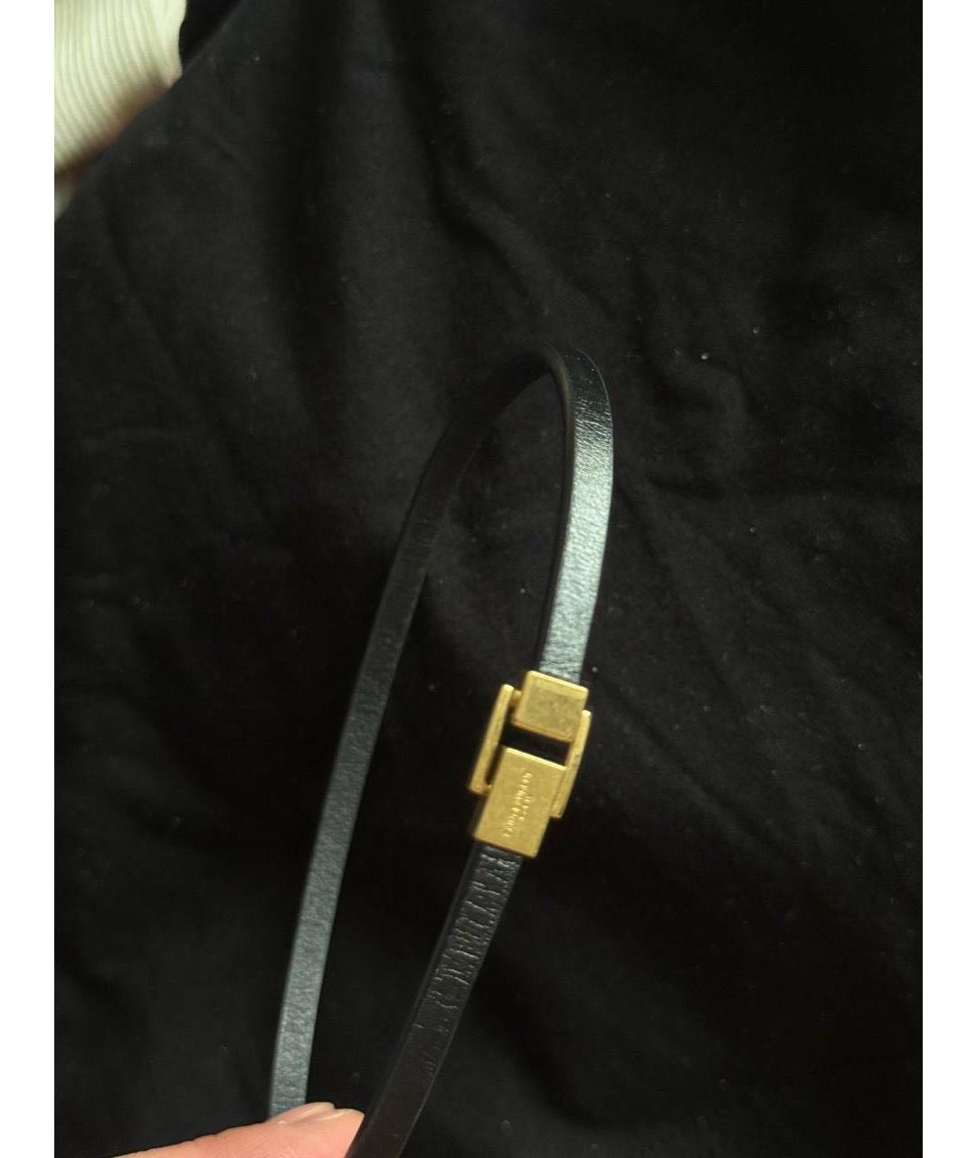 SAINT LAURENT Черный браслет, фото 2