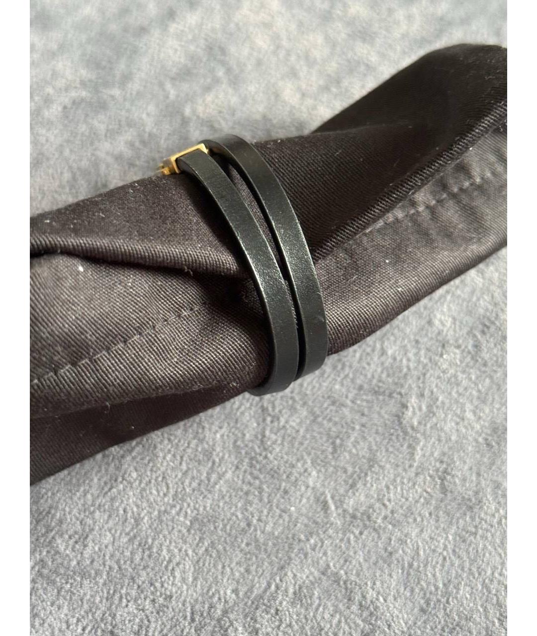 SAINT LAURENT Черный браслет, фото 7