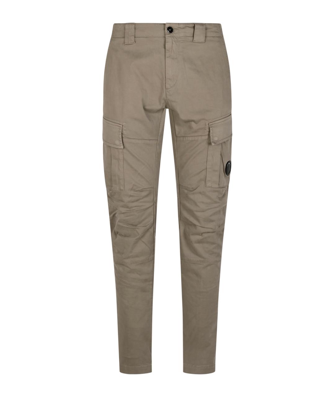 CP COMPANY Серые хлопковые повседневные брюки, фото 1