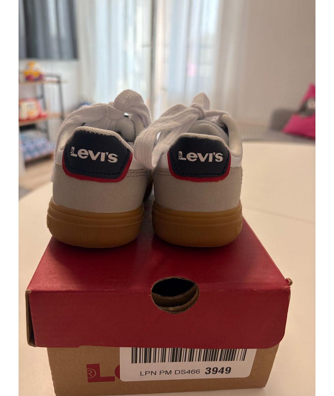 LEVI'S Белые кеды из искусственной кожи, фото 3