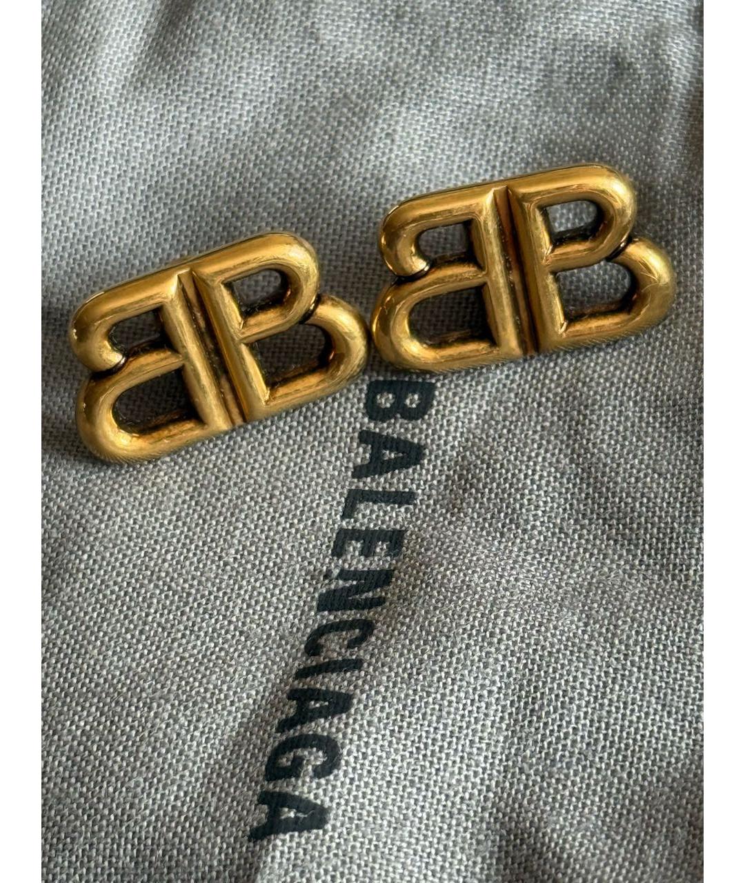 BALENCIAGA Золотые серьги, фото 2