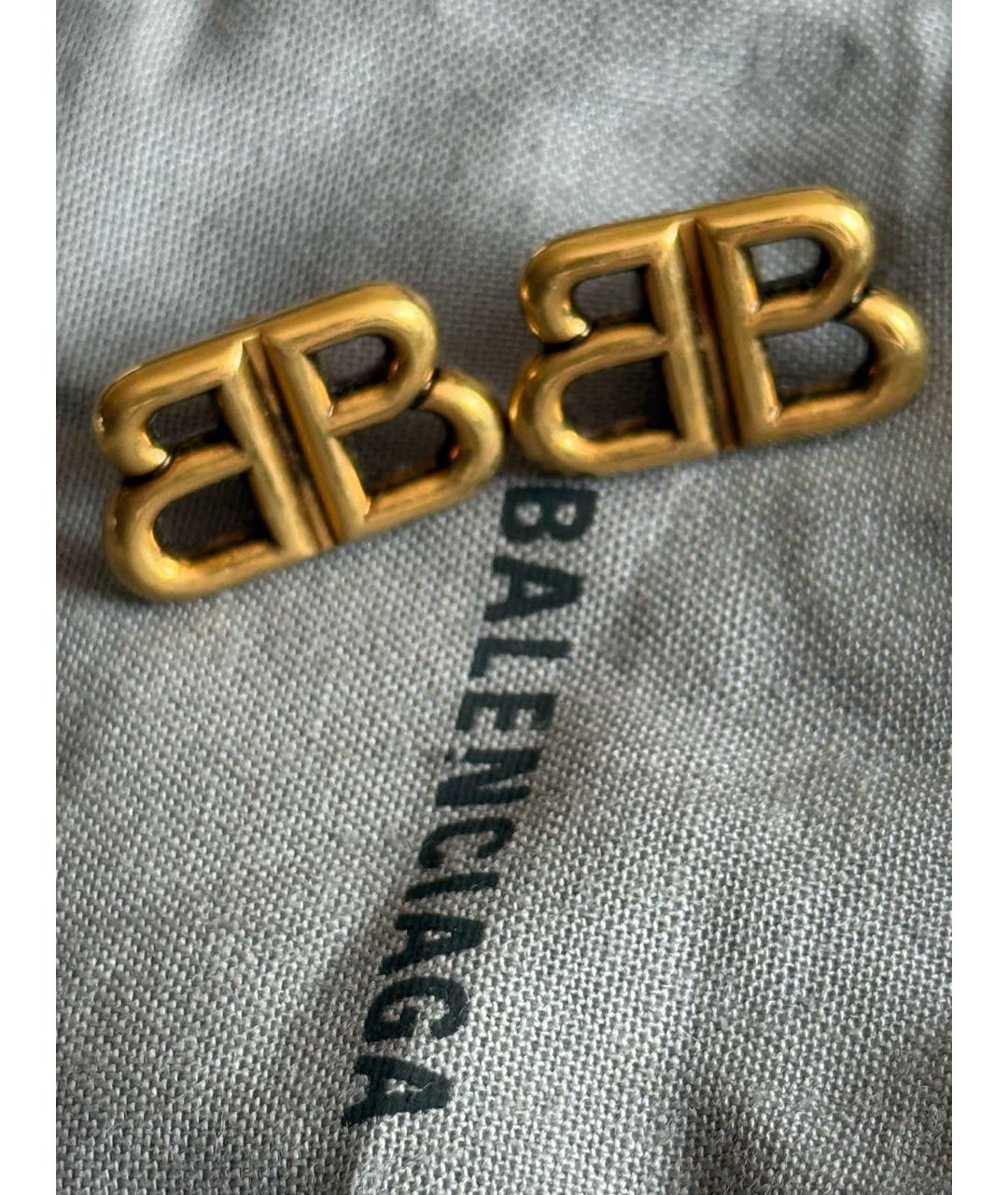 BALENCIAGA Золотые серьги, фото 5