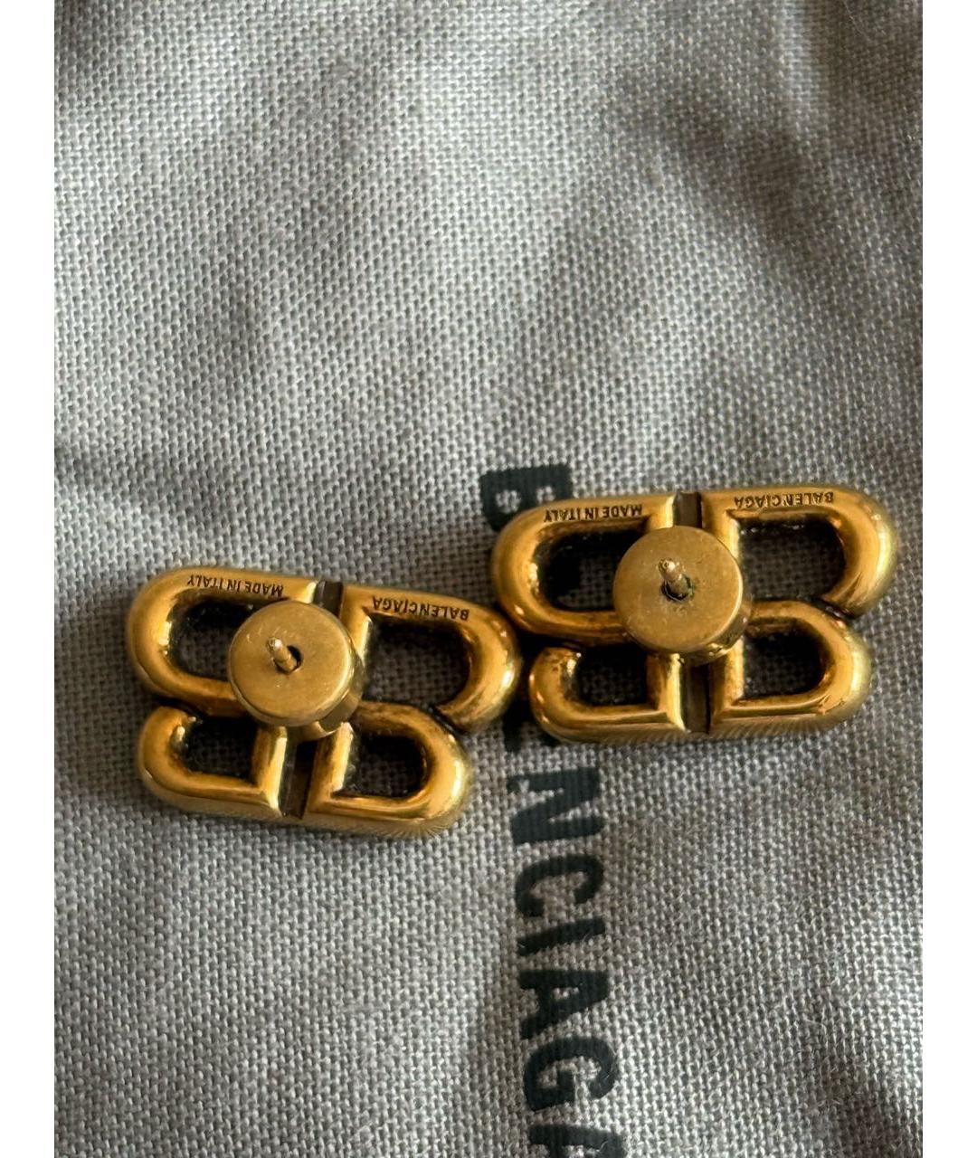 BALENCIAGA Золотые серьги, фото 3