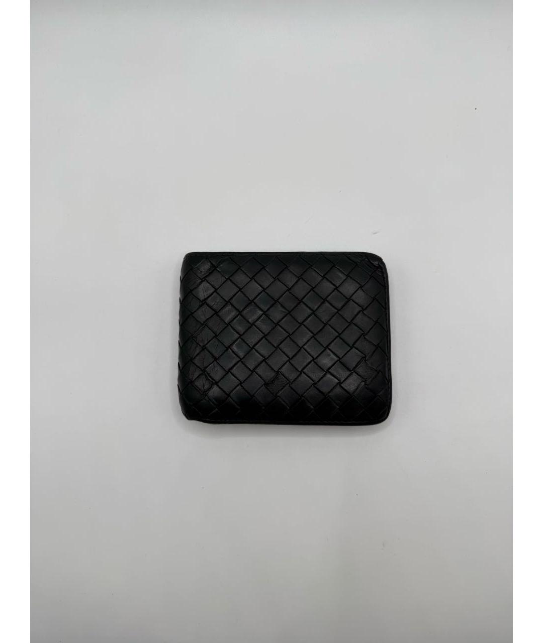 BOTTEGA VENETA Черный кожаный кошелек, фото 9