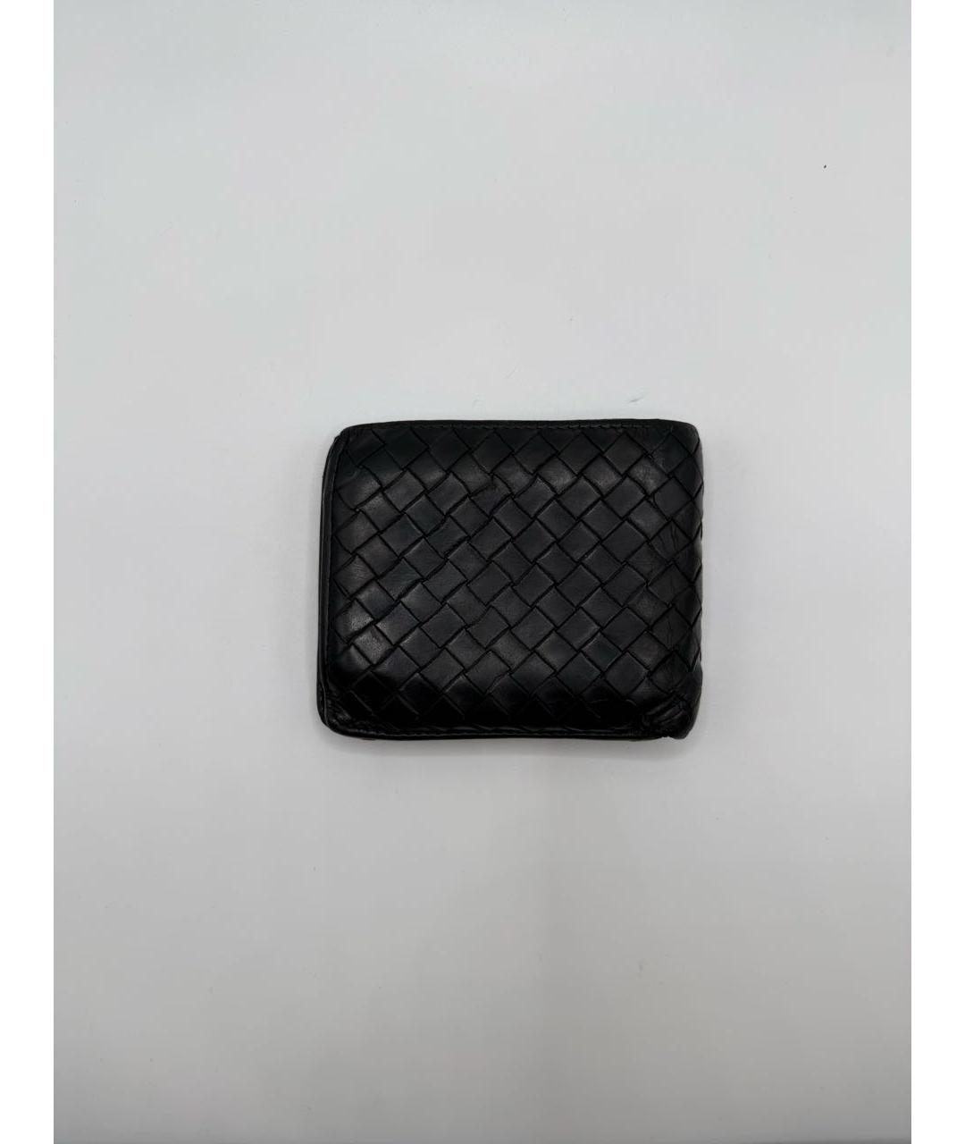 BOTTEGA VENETA Черный кожаный кошелек, фото 2