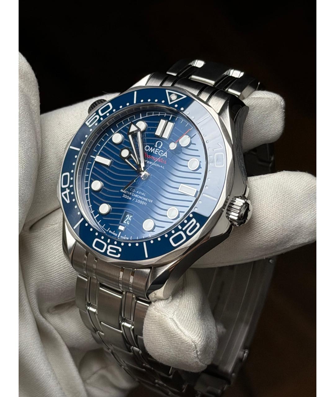 OMEGA Синие часы, фото 5