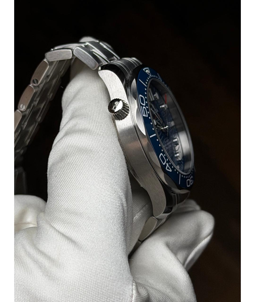 OMEGA Синие часы, фото 7