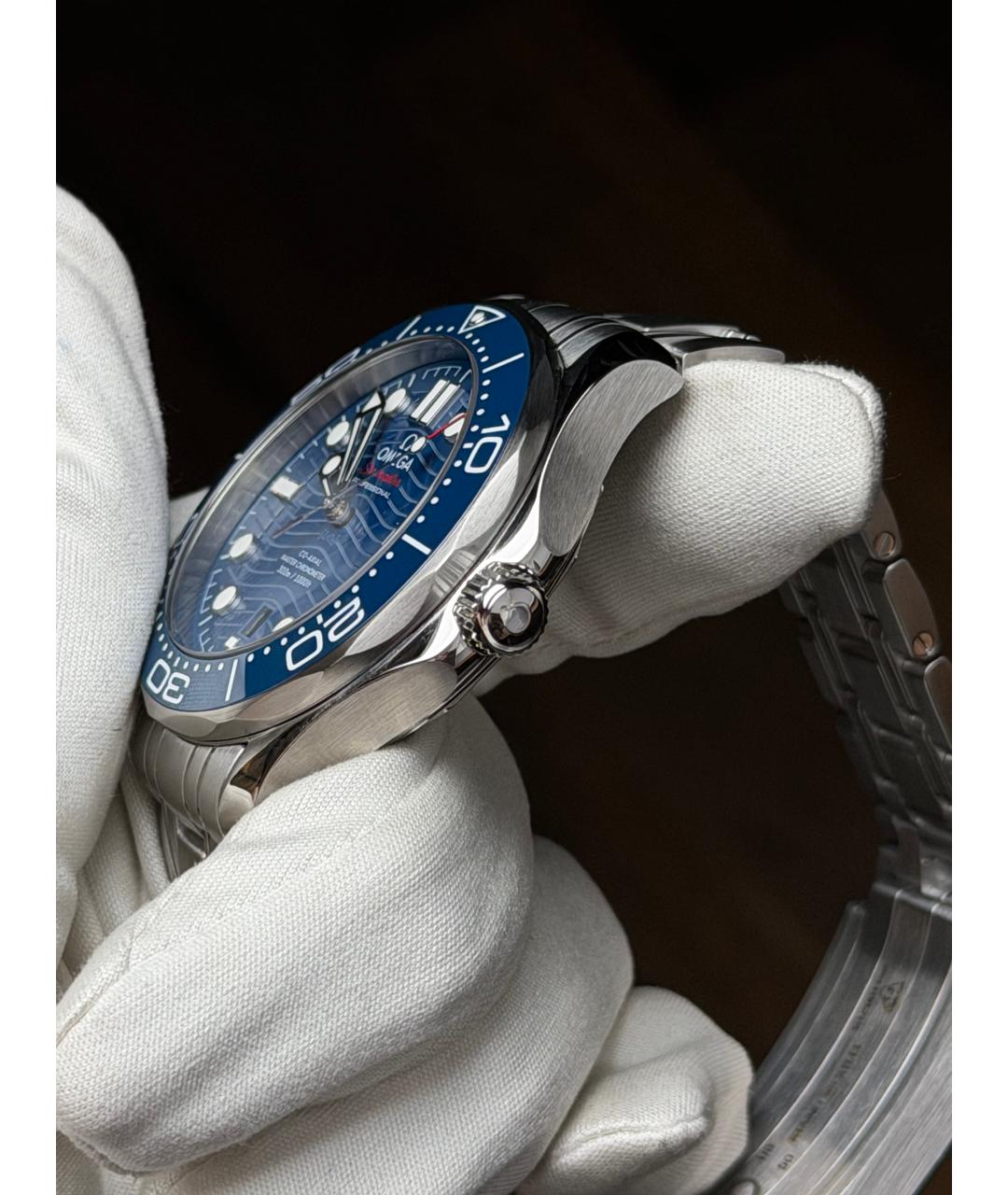 OMEGA Синие часы, фото 6