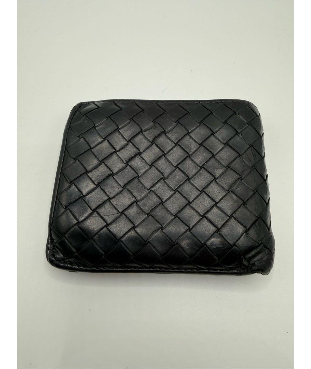 BOTTEGA VENETA Черный кожаный кошелек, фото 4