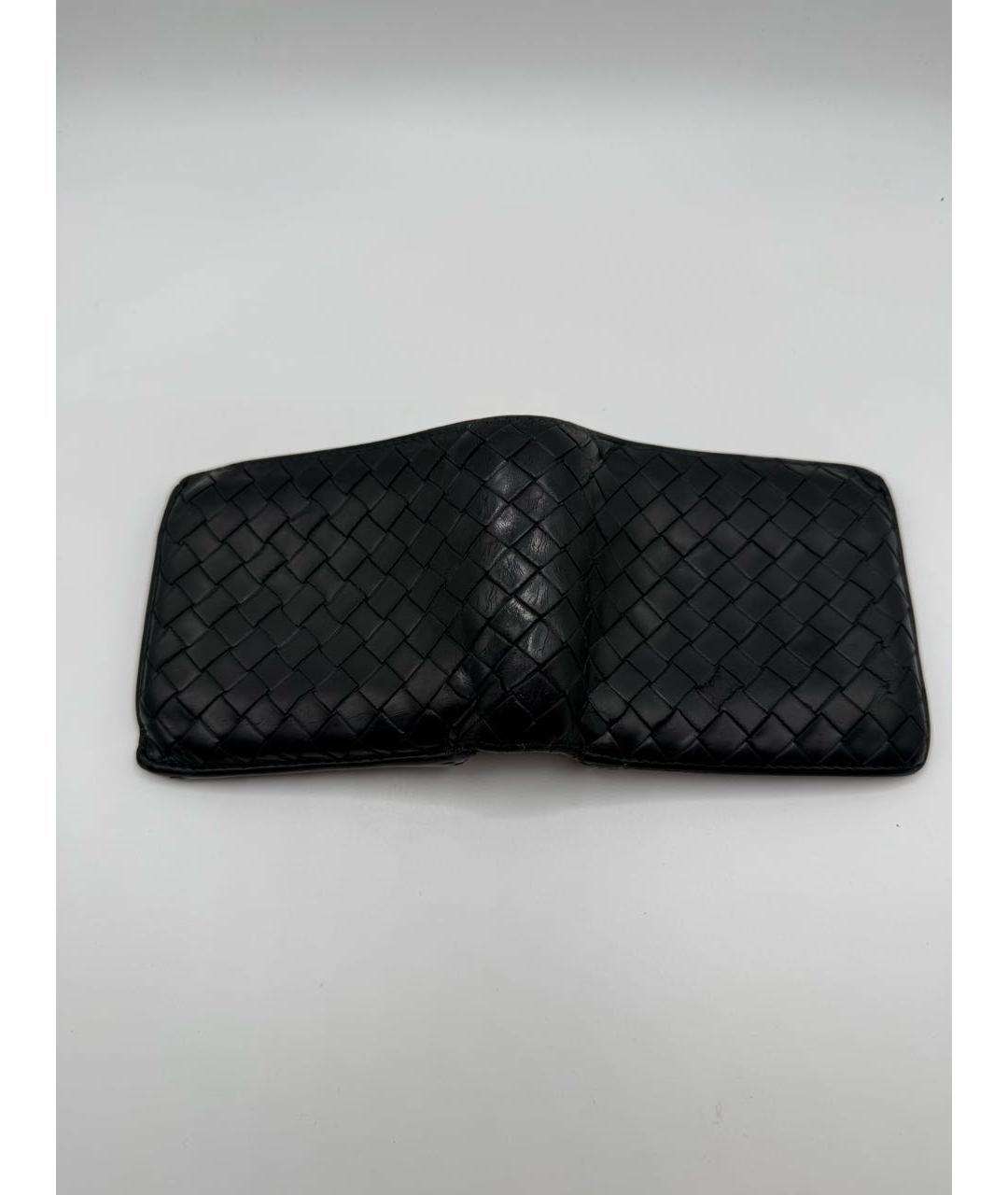 BOTTEGA VENETA Черный кожаный кошелек, фото 5