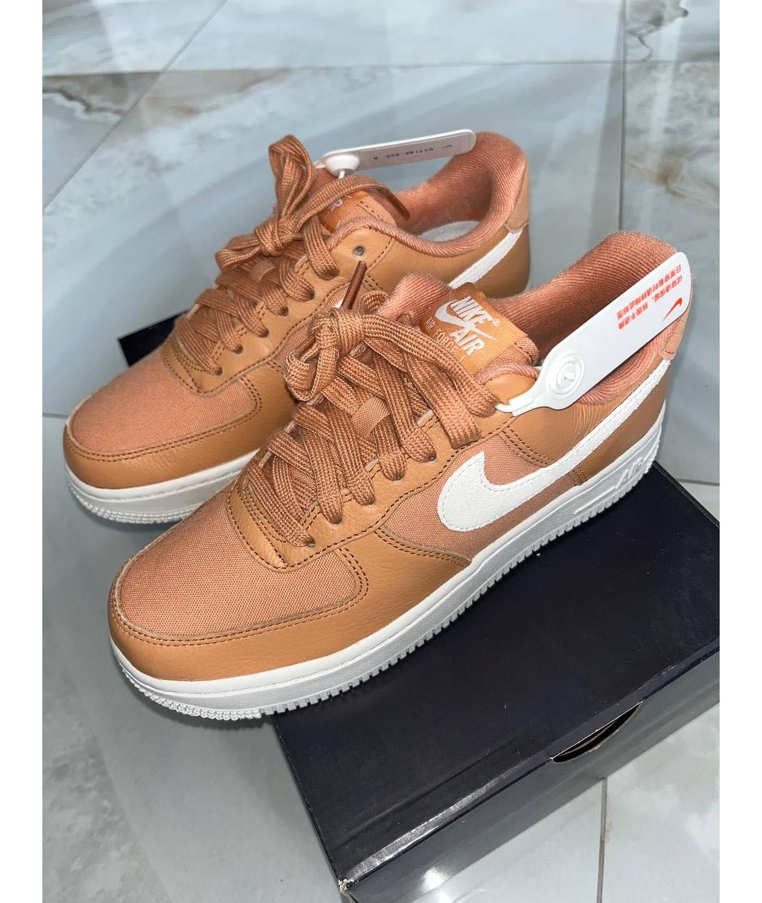 NIKE Коралловые кожаные кроссовки, фото 5