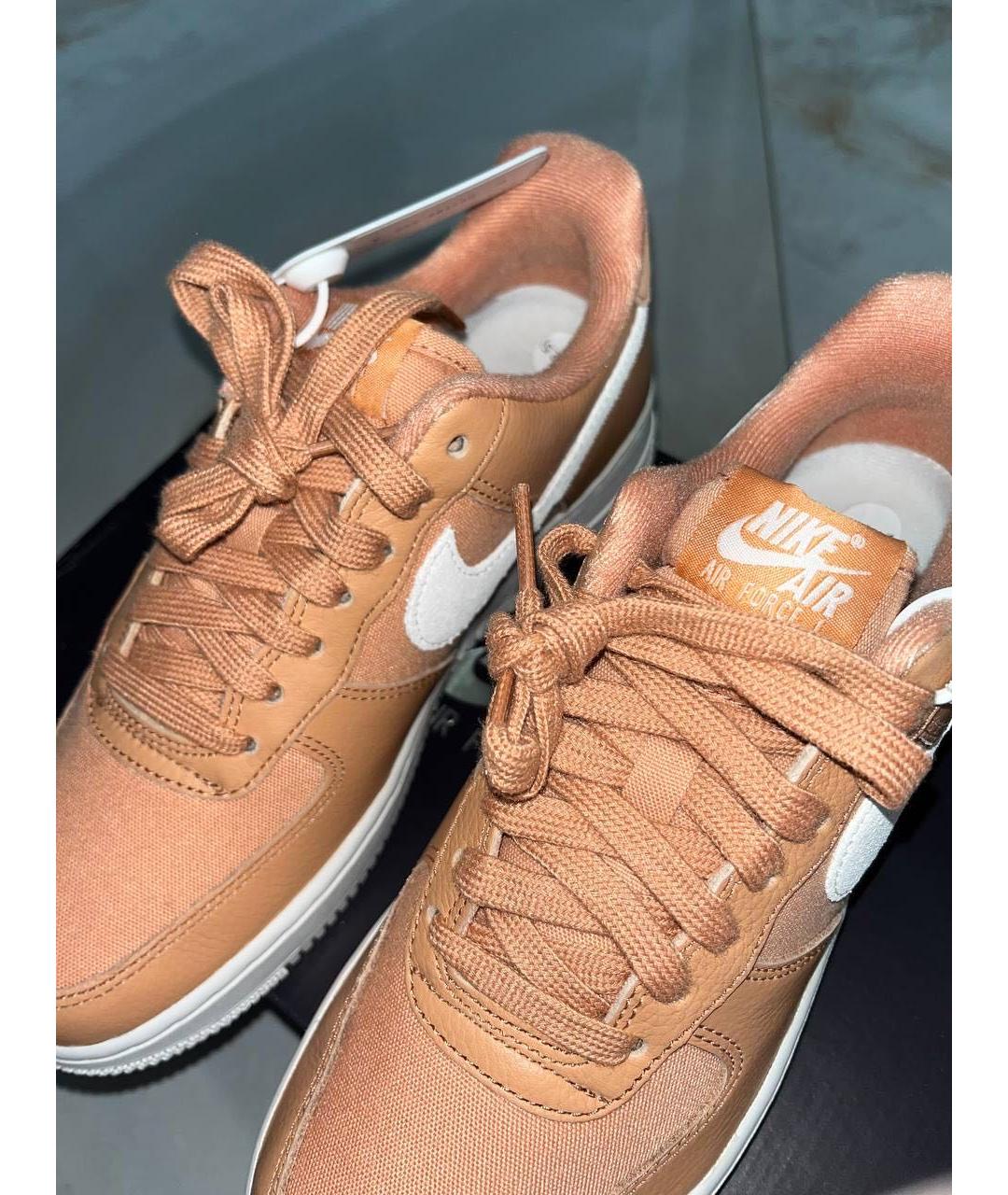NIKE Коралловые кожаные кроссовки, фото 6