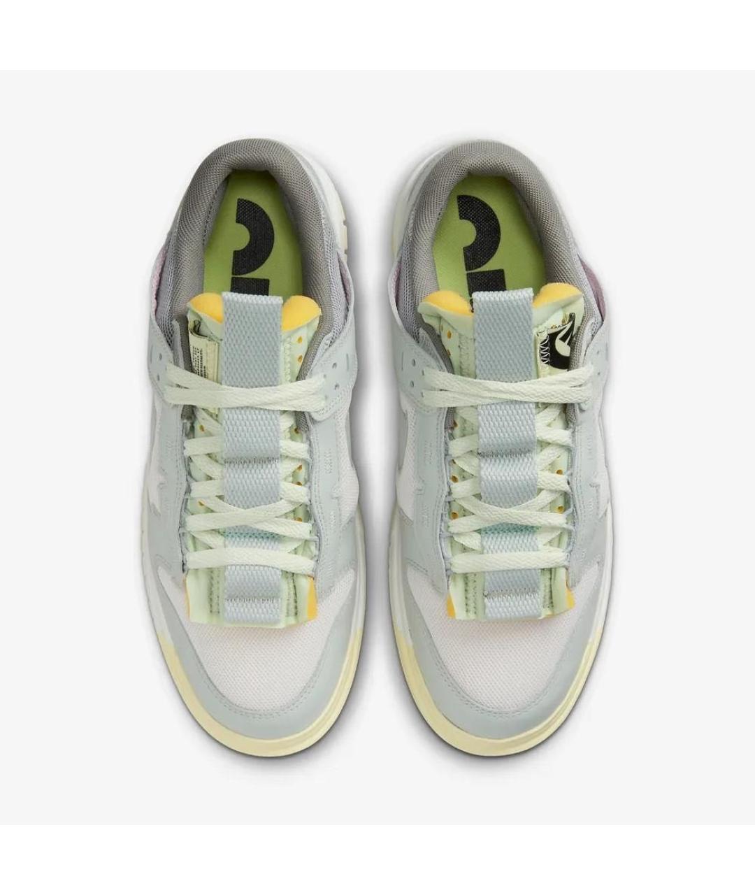 NIKE Серые кожаные низкие кроссовки / кеды, фото 3