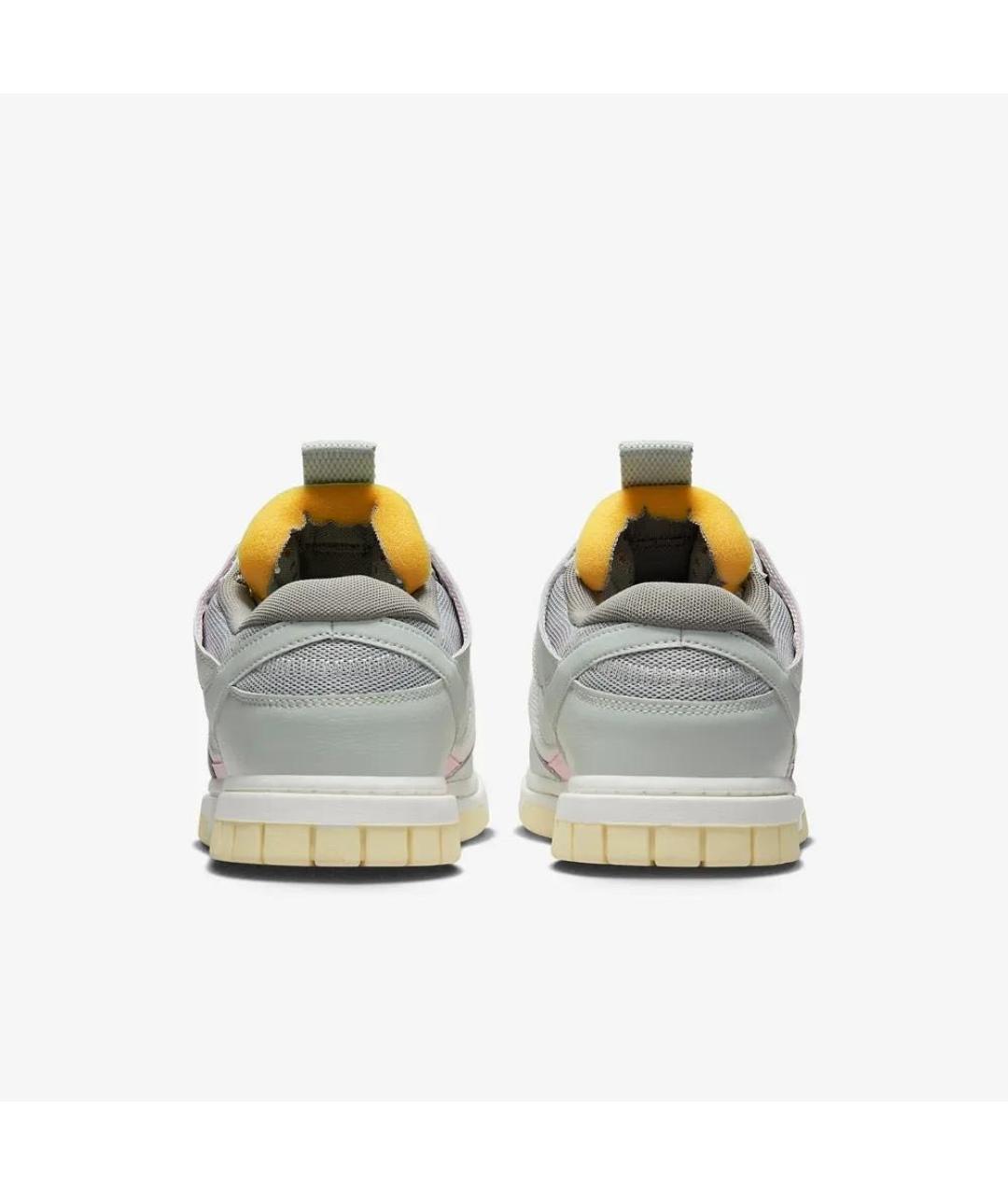 NIKE Серые кожаные низкие кроссовки / кеды, фото 4