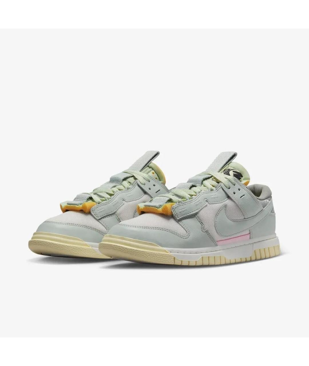 NIKE Серые кожаные низкие кроссовки / кеды, фото 2