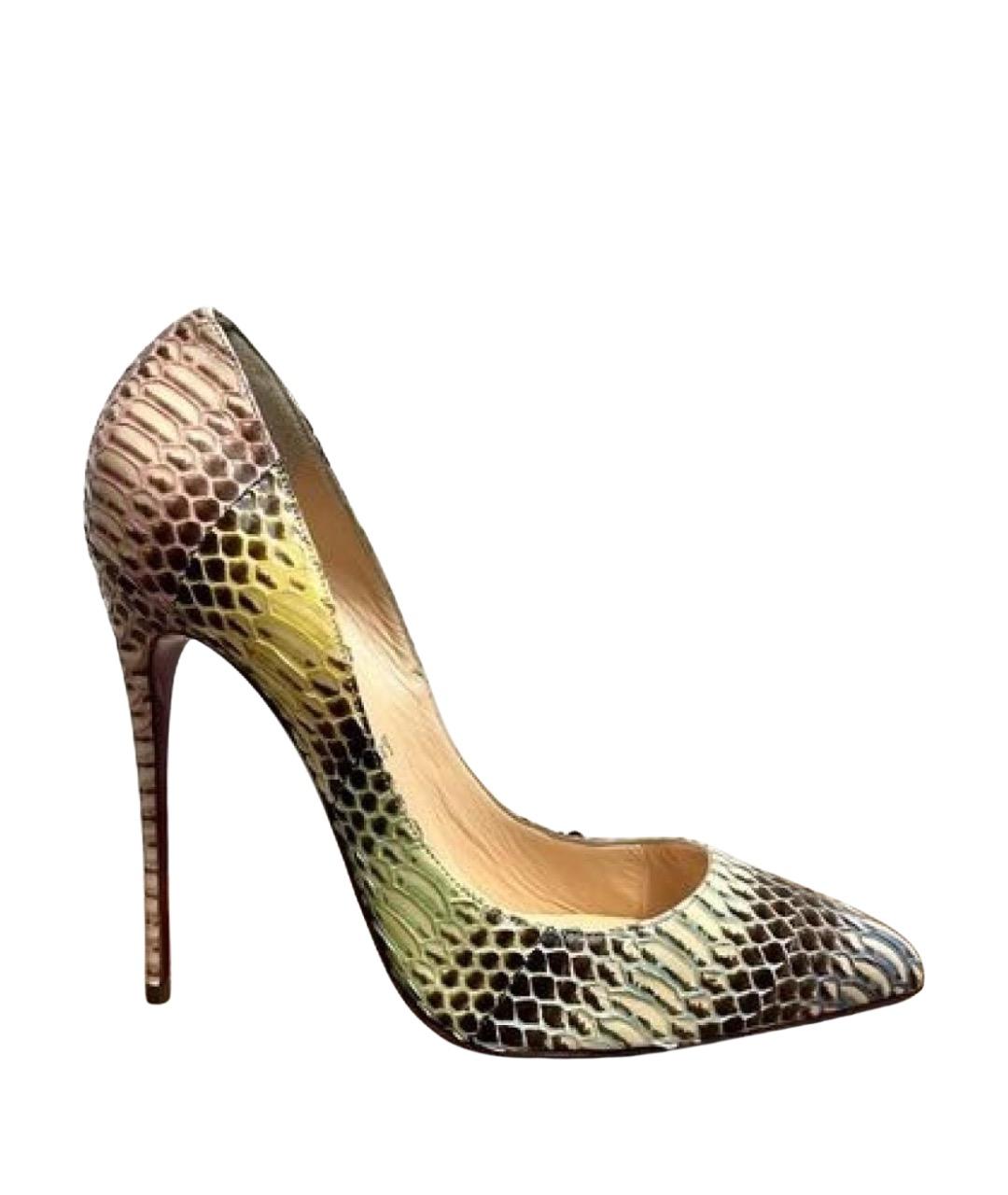 CHRISTIAN LOUBOUTIN Мульти туфли из экзотической кожи, фото 1