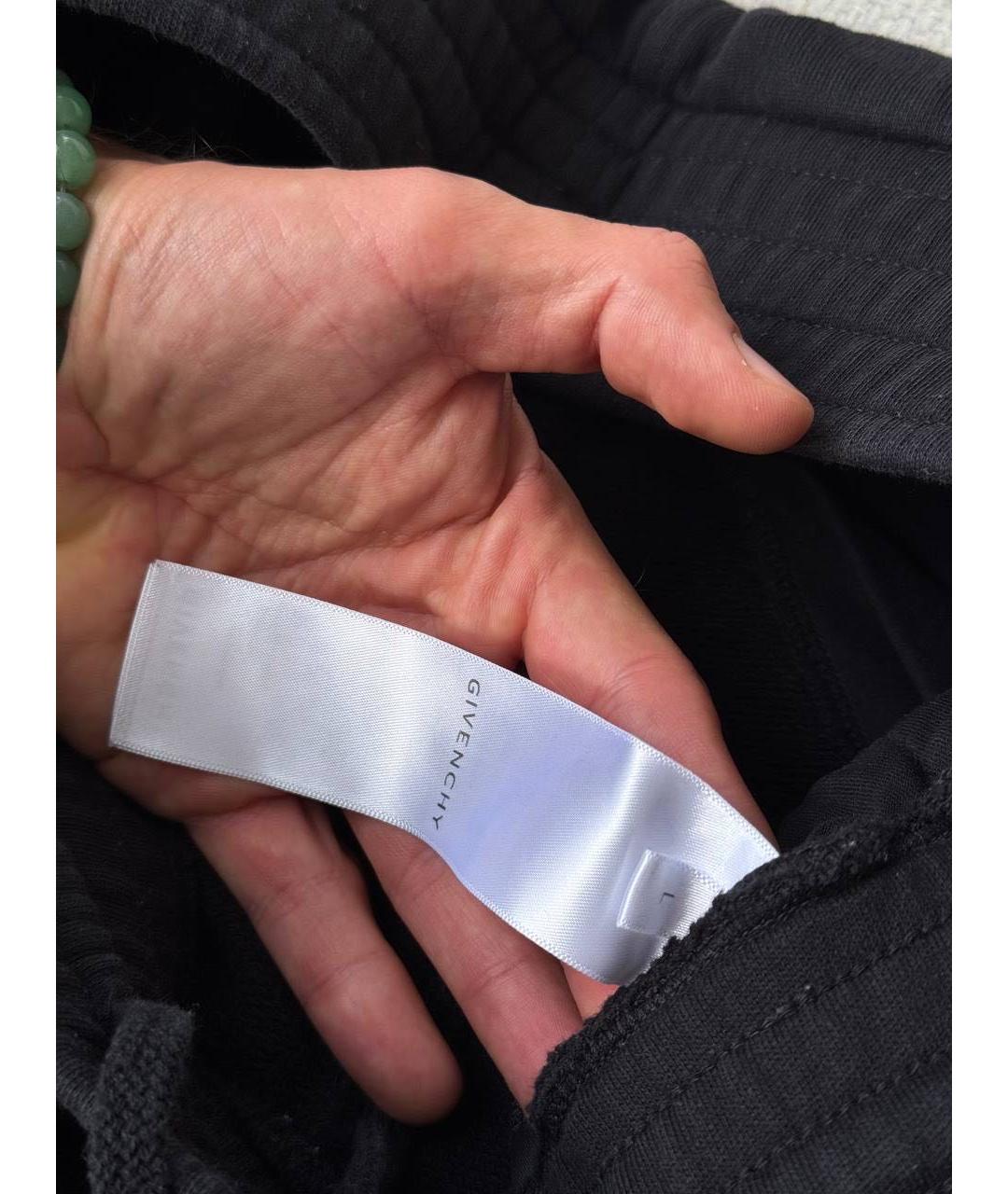 GIVENCHY Черные хлопковые повседневные брюки, фото 3
