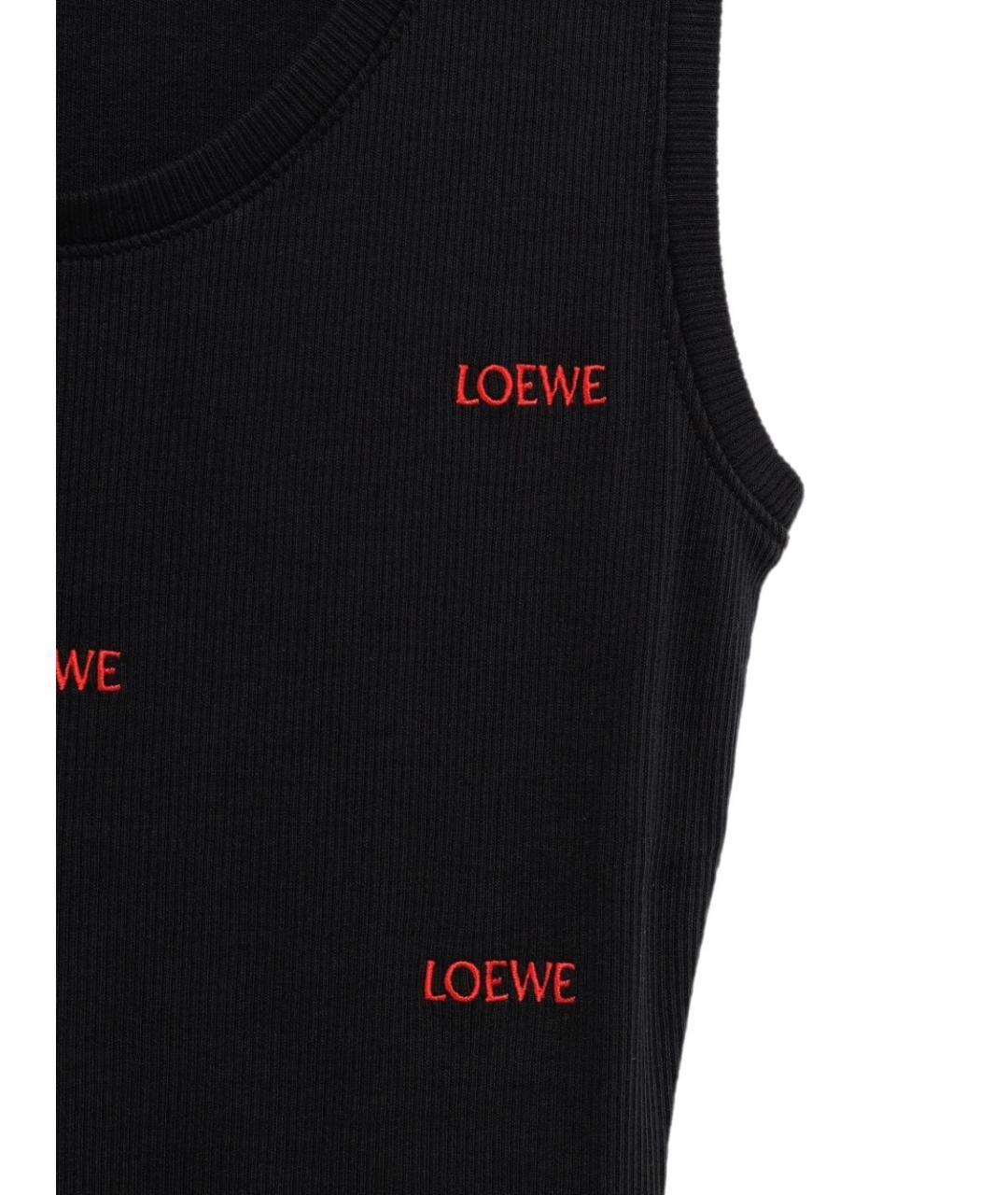 LOEWE Черная майка, фото 2