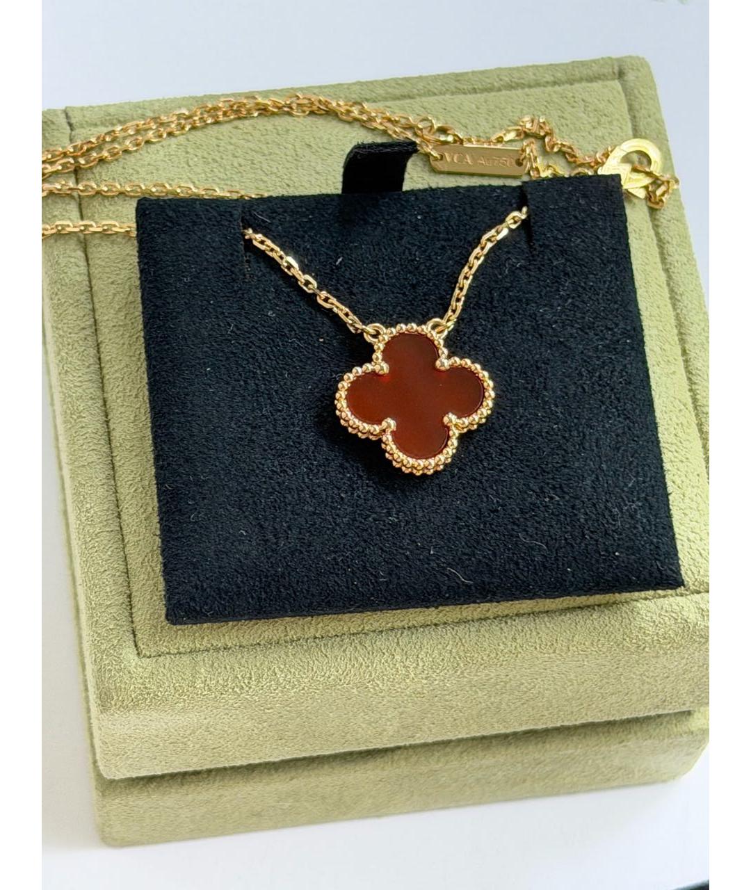 VAN CLEEF & ARPELS Красное колье из желтого золота, фото 2