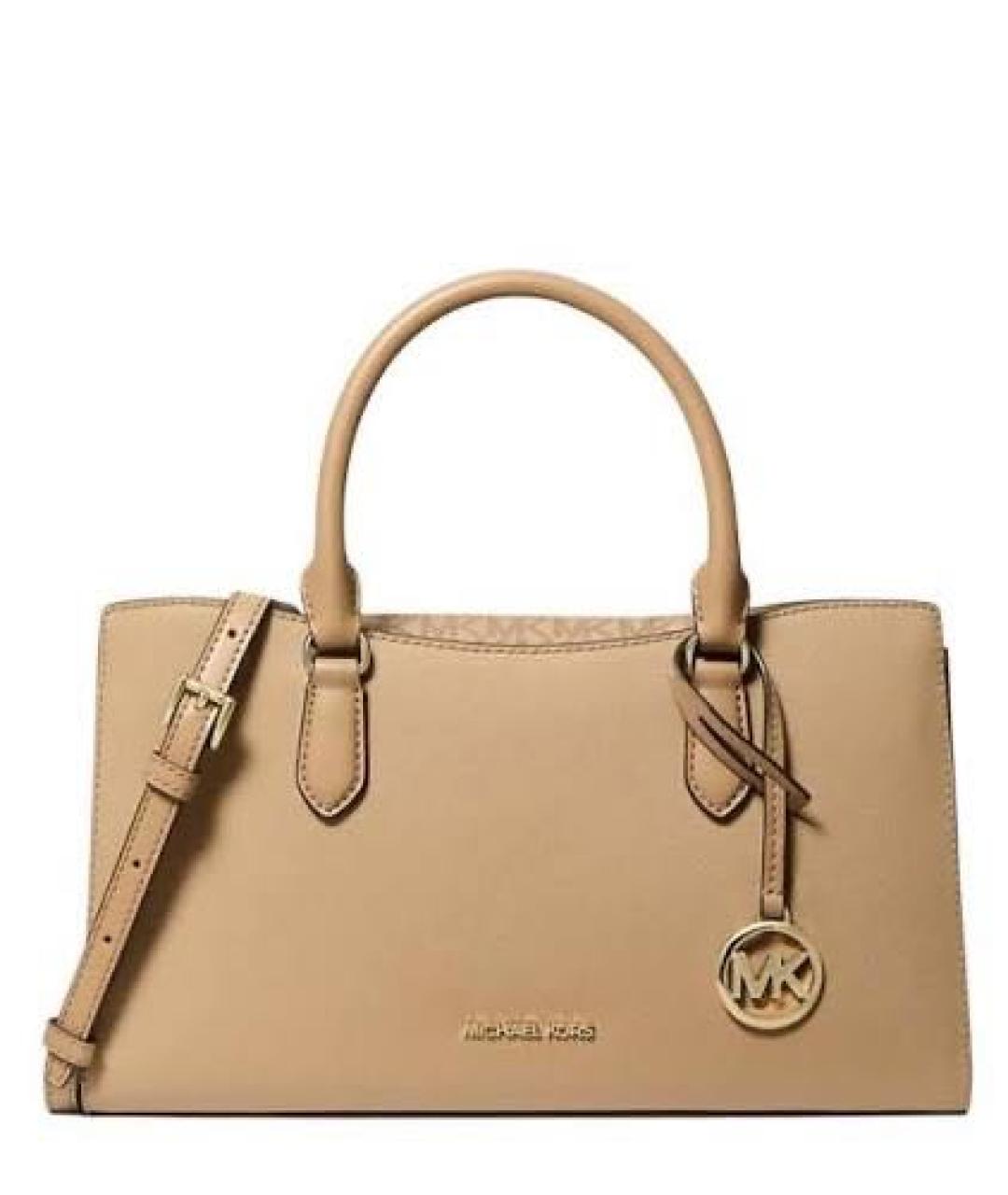 MICHAEL KORS Бежевая сумка с короткими ручками, фото 9