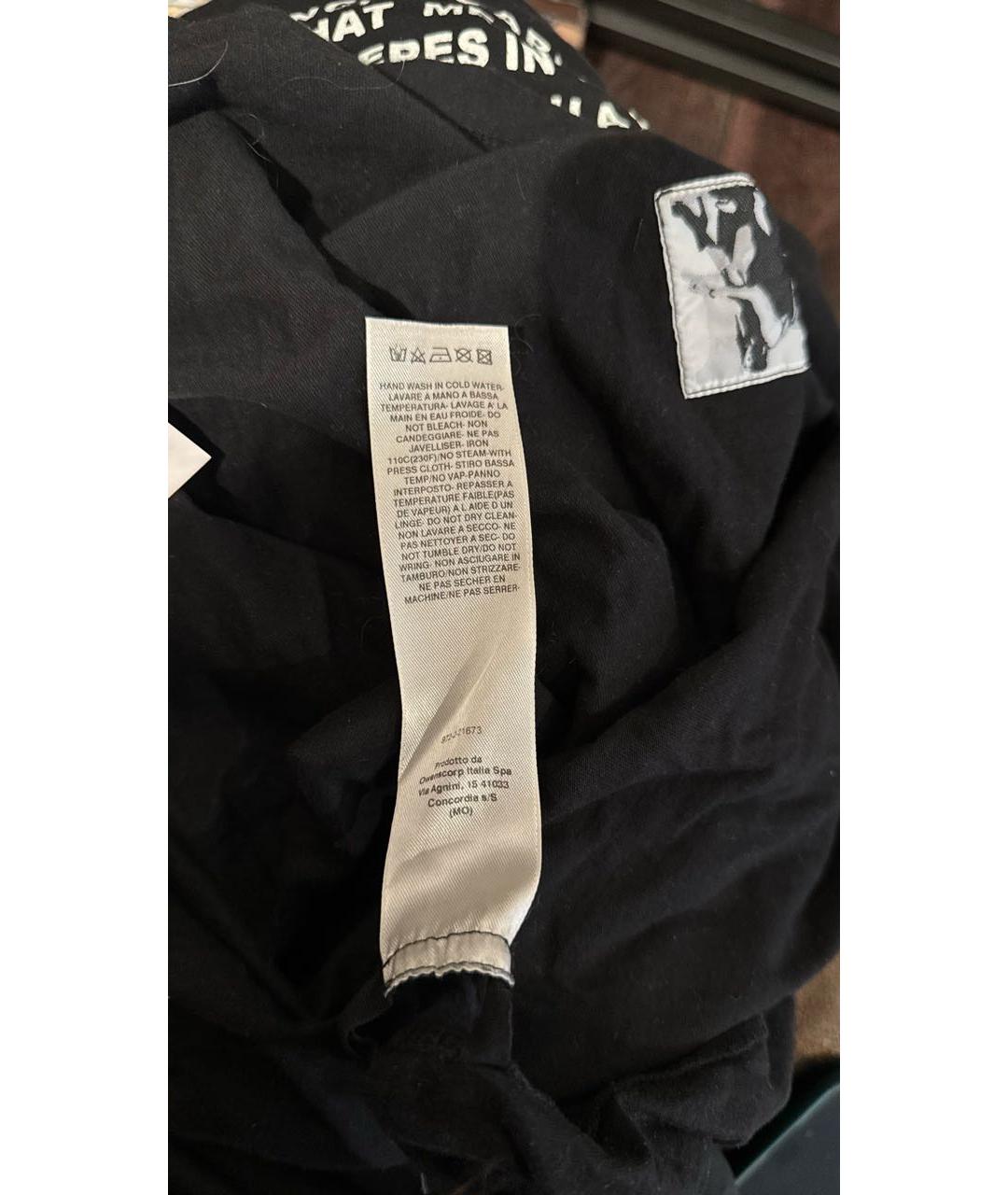RICK OWENS DRKSHDW Черная хлопковая футболка, фото 4